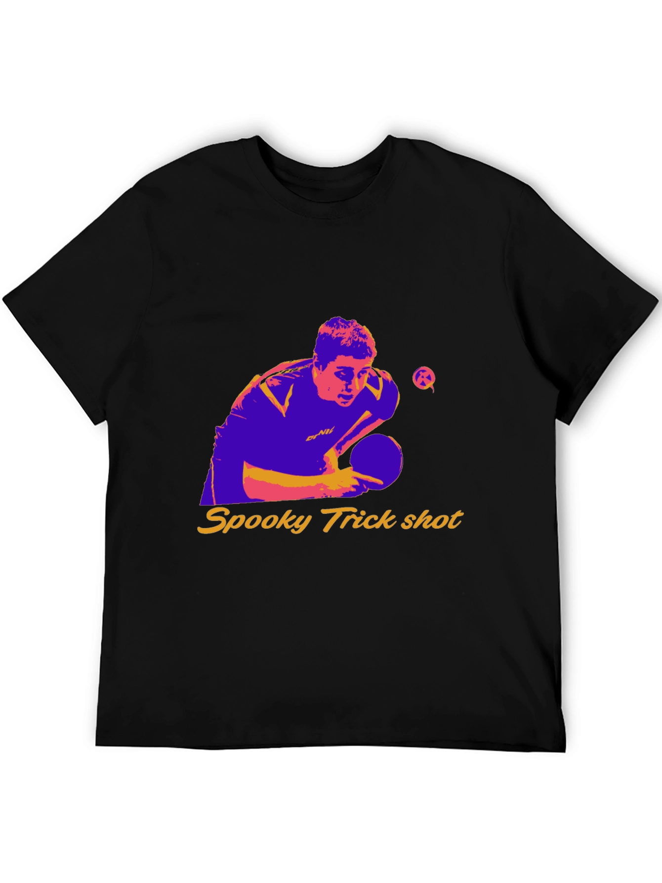 Spooky Trick Shot Table Tennis Graphic Tee