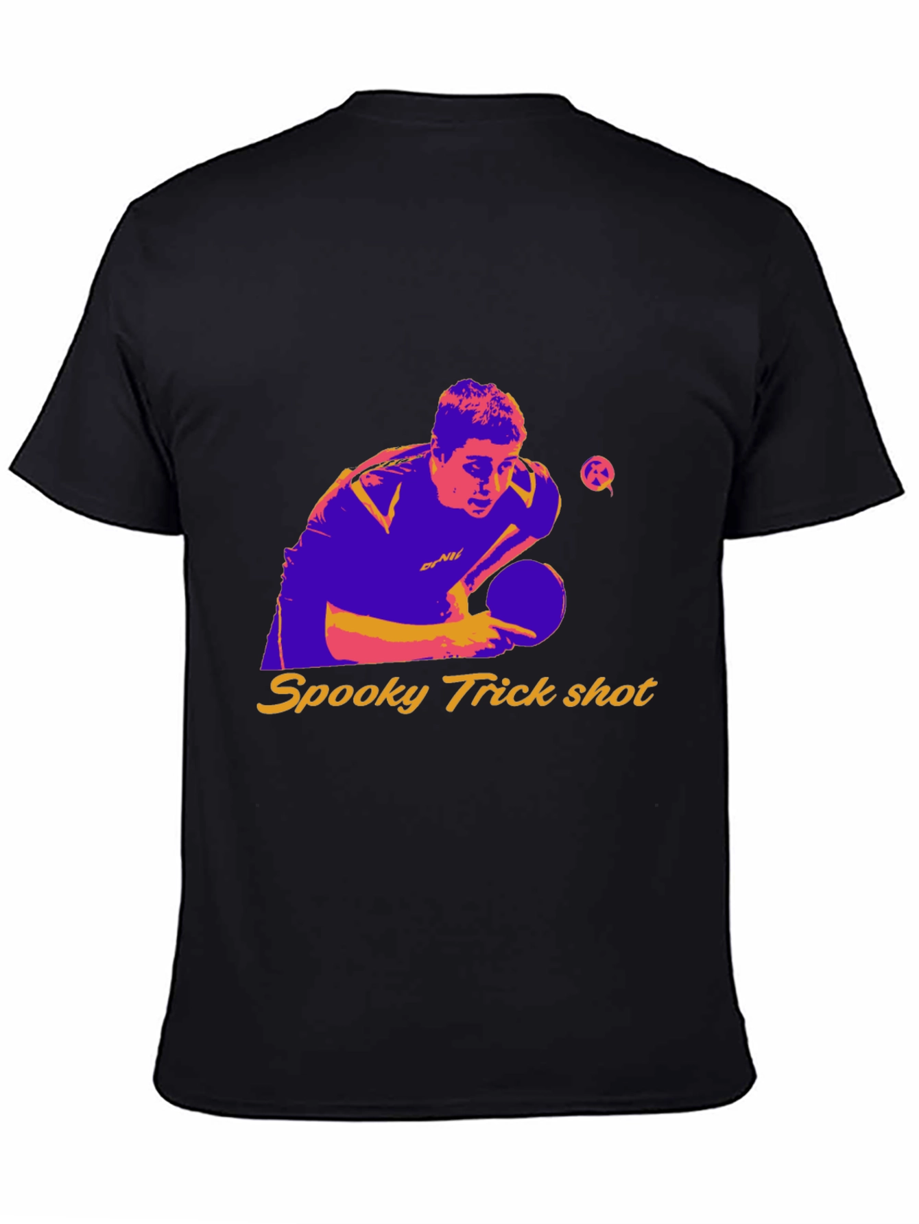 Spooky Trick Shot Table Tennis Graphic Tee