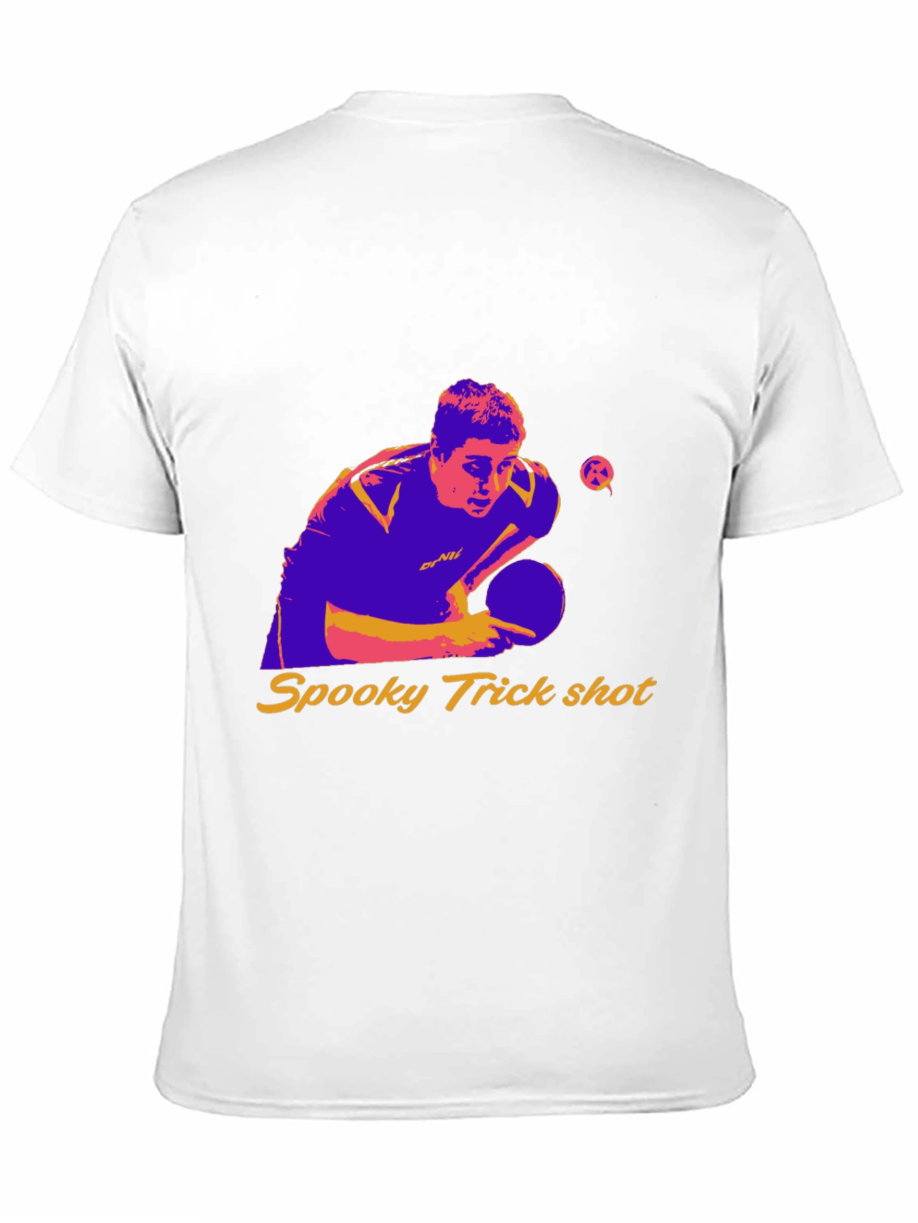 Spooky Trick Shot Table Tennis Graphic Tee