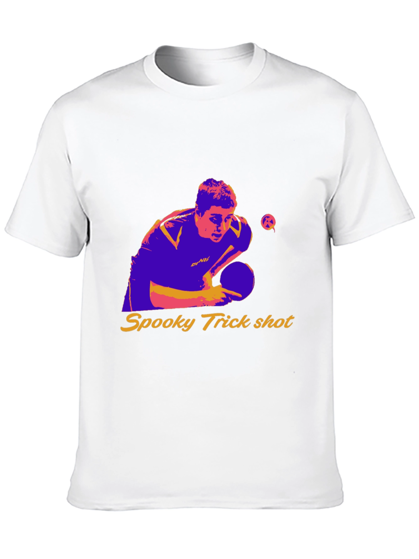 Spooky Trick Shot Table Tennis Graphic Tee