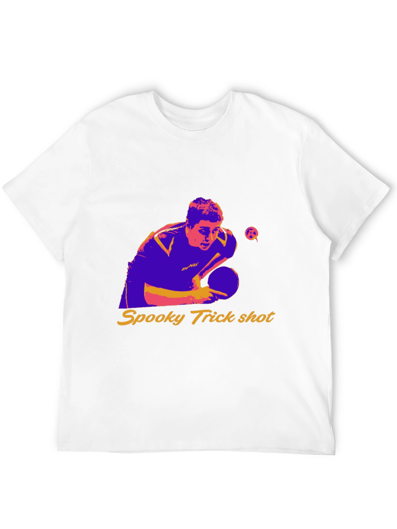 Spooky Trick Shot Table Tennis Graphic Tee