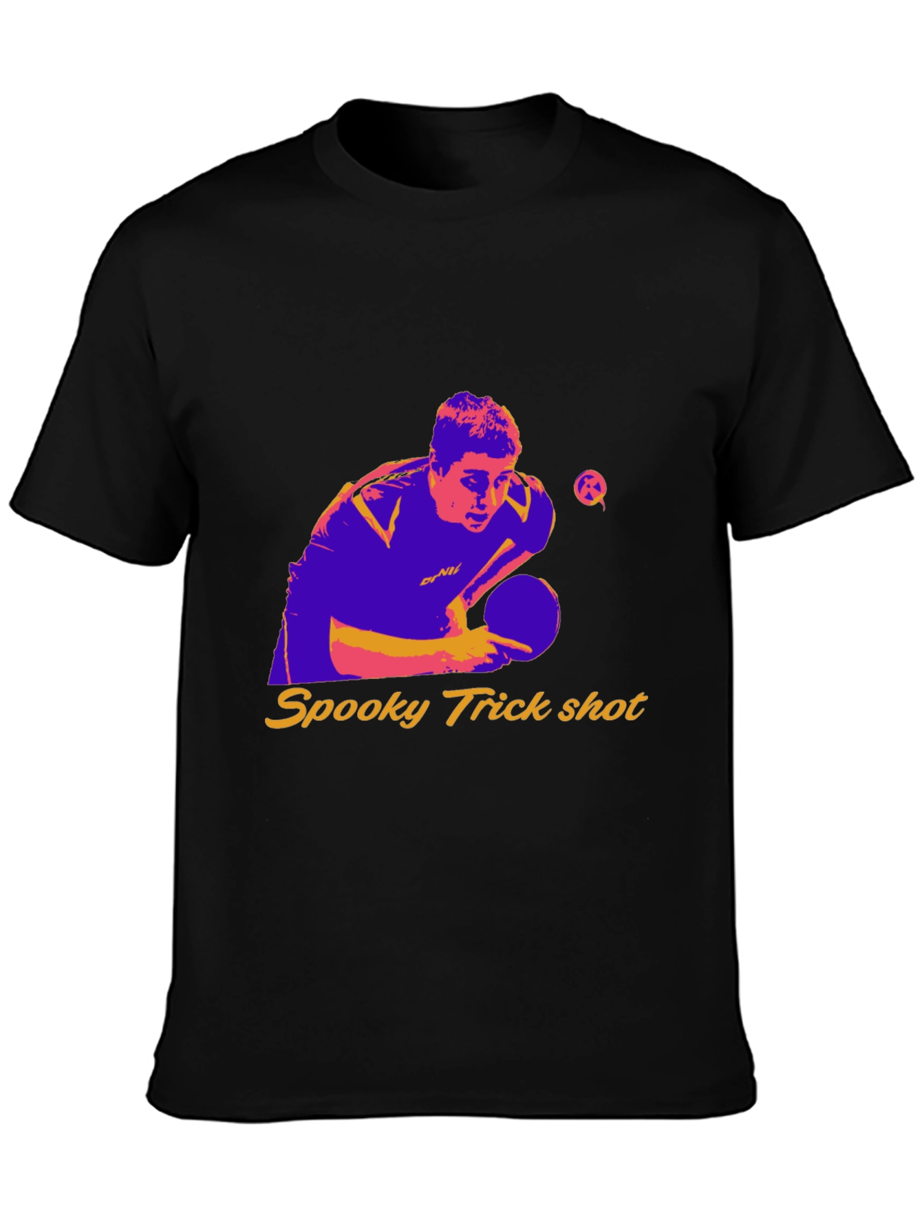 Spooky Trick Shot Table Tennis Graphic Tee