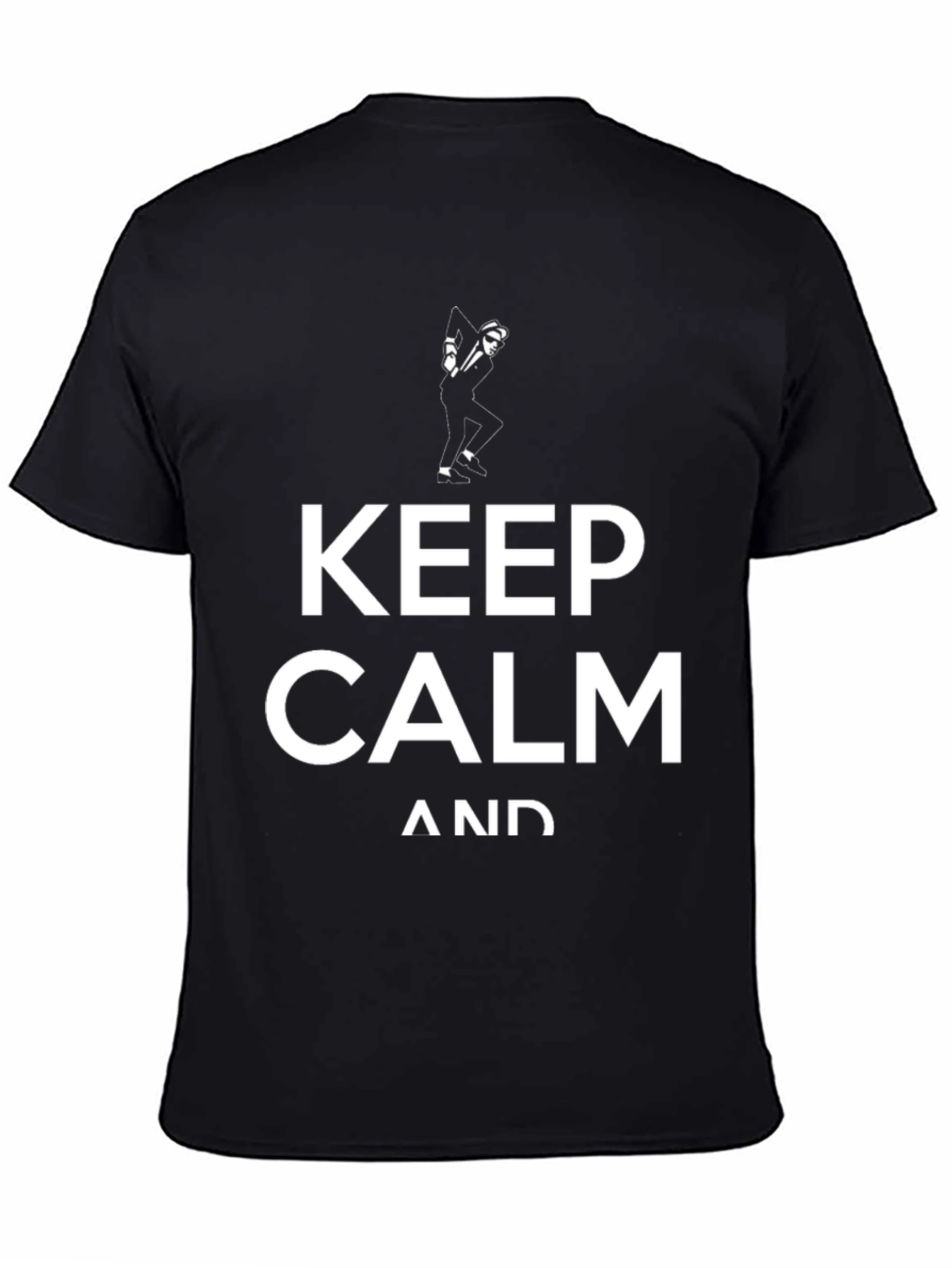 Keep Calm Graphic Black T-Shirt