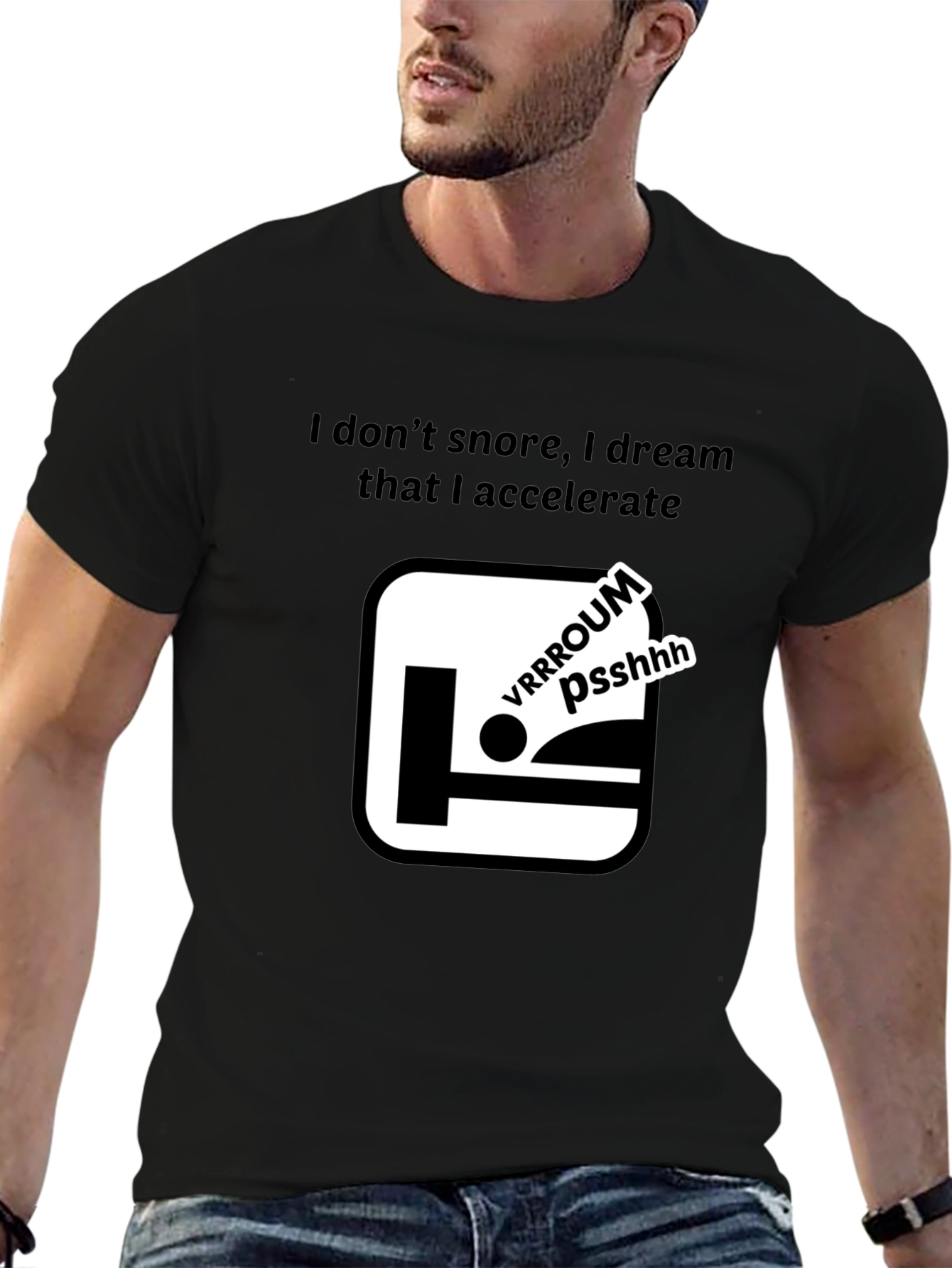 Dreaming of Speed T-Shirt - Funny Snoring Tee