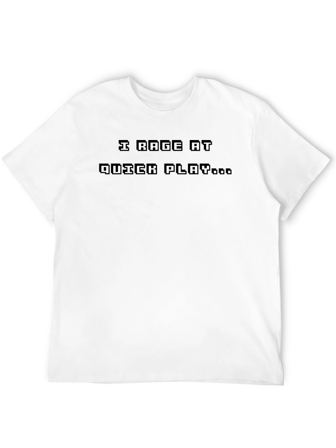 I Rage at Quick Play Black Gaming T-Shirt