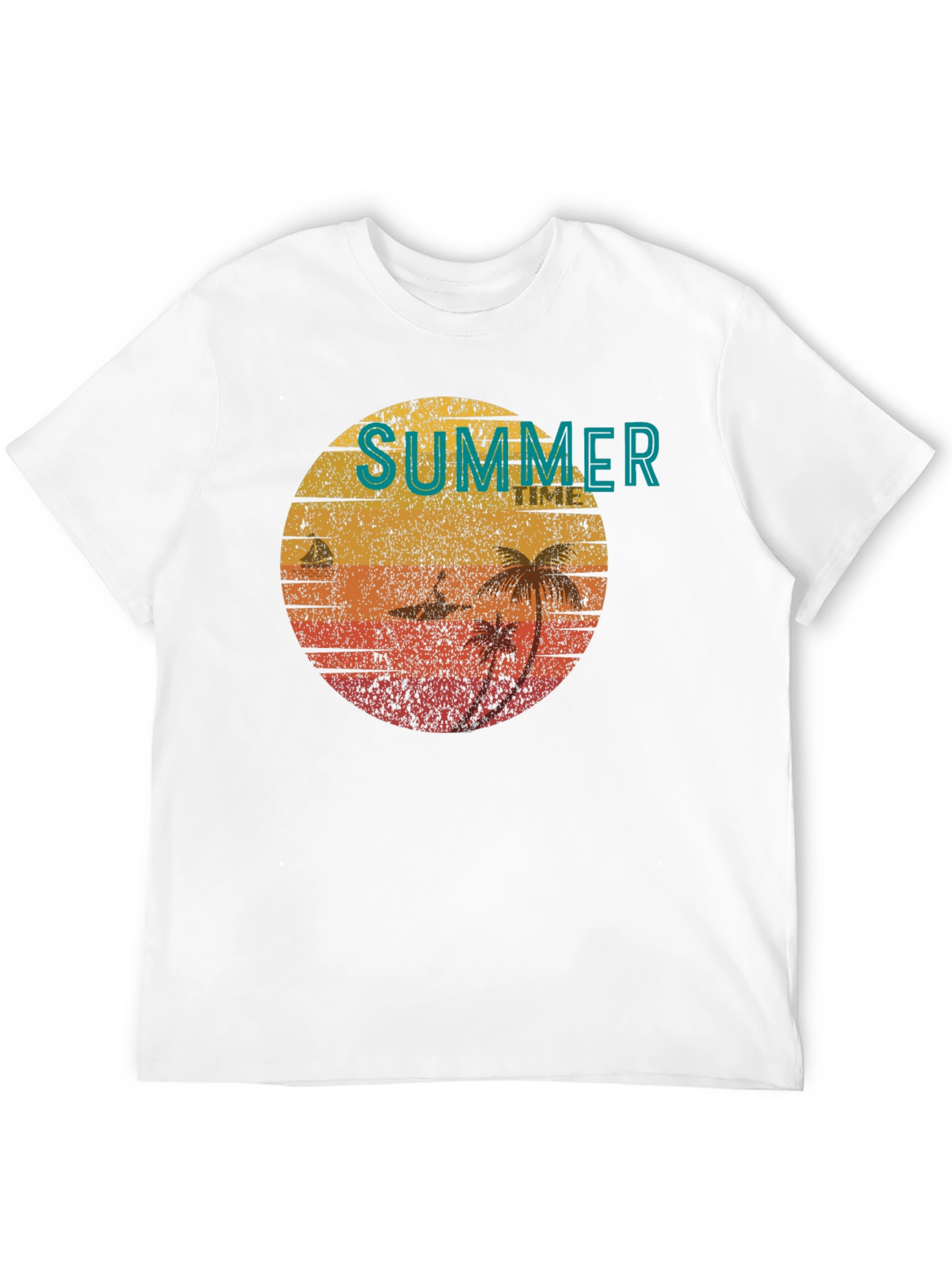 Retro Summer Time Beach T-Shirt