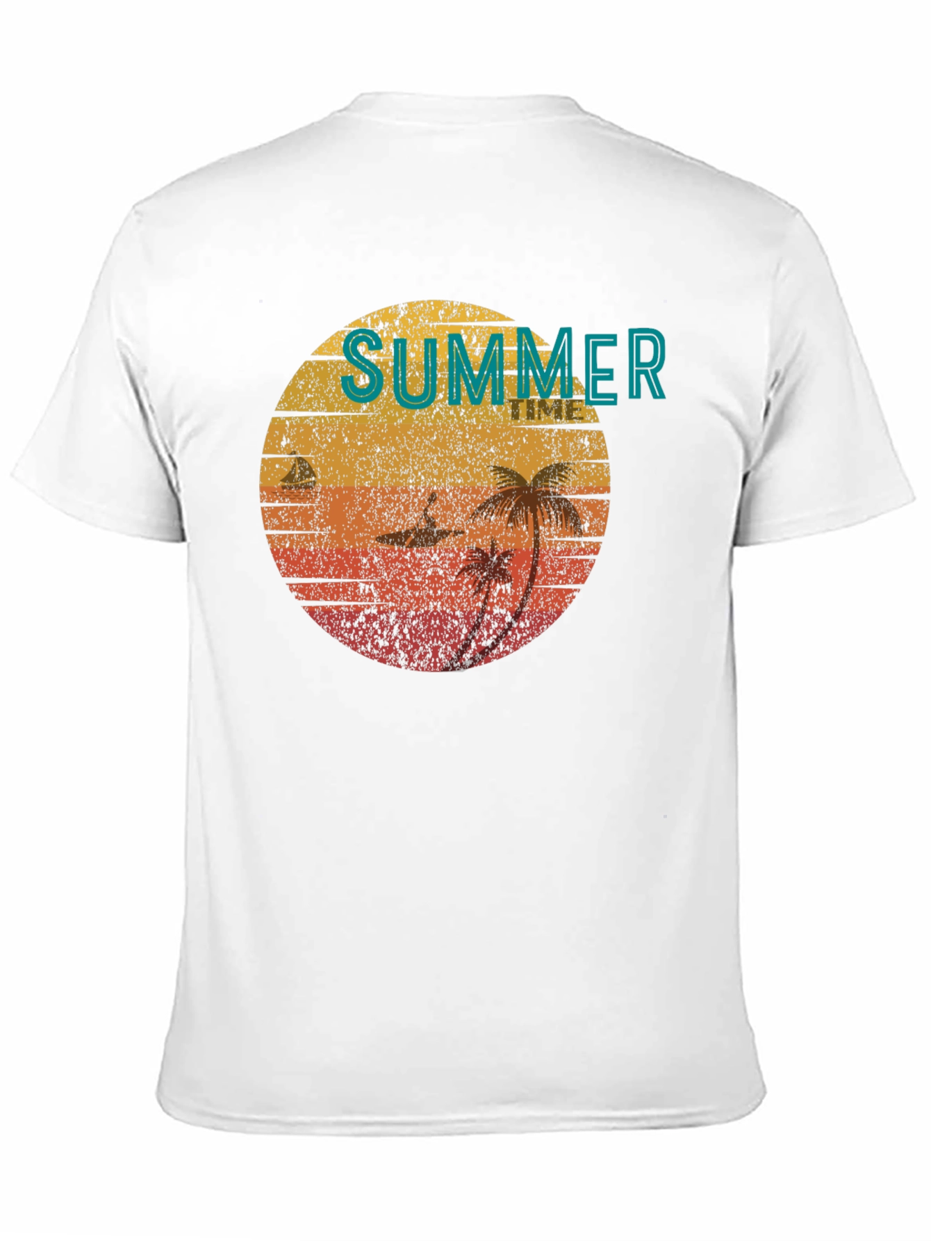 Retro Summer Time Beach T-Shirt