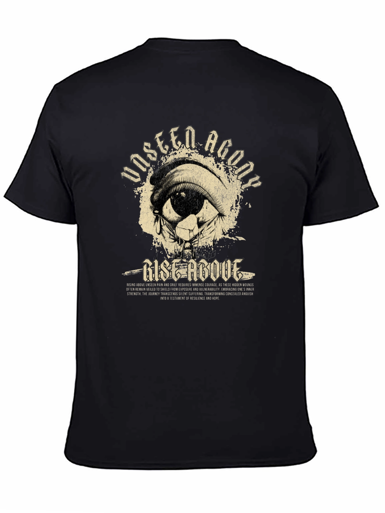 Unseen Agony Rise Above Graphic Tee