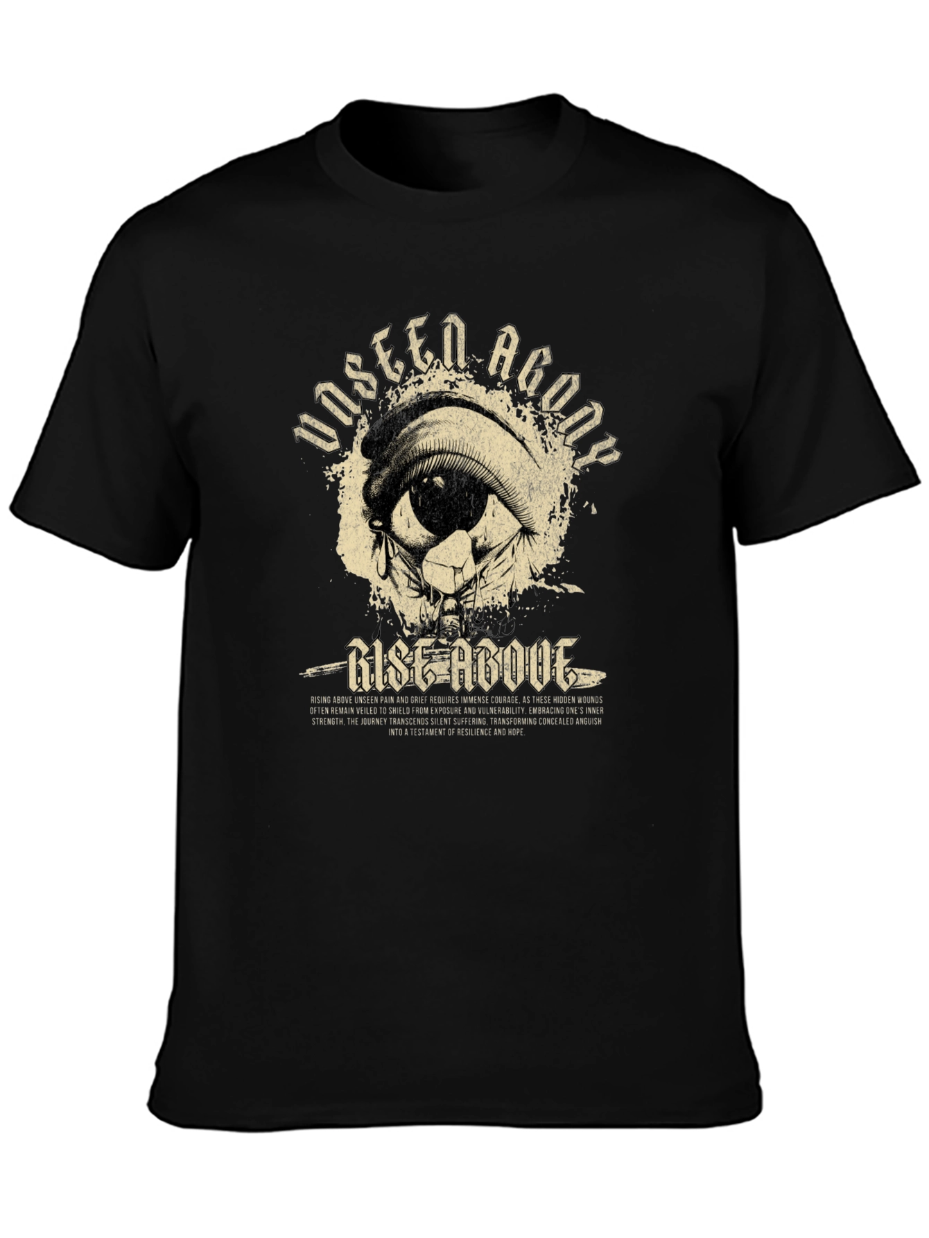 Unseen Agony Rise Above Graphic Tee