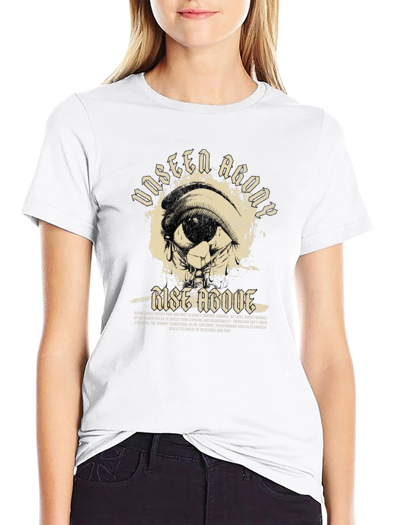 Unseen Agony Rise Above Graphic Tee