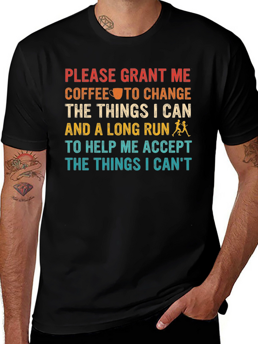 Coffee and Running T-Shirt - Motivational Tee