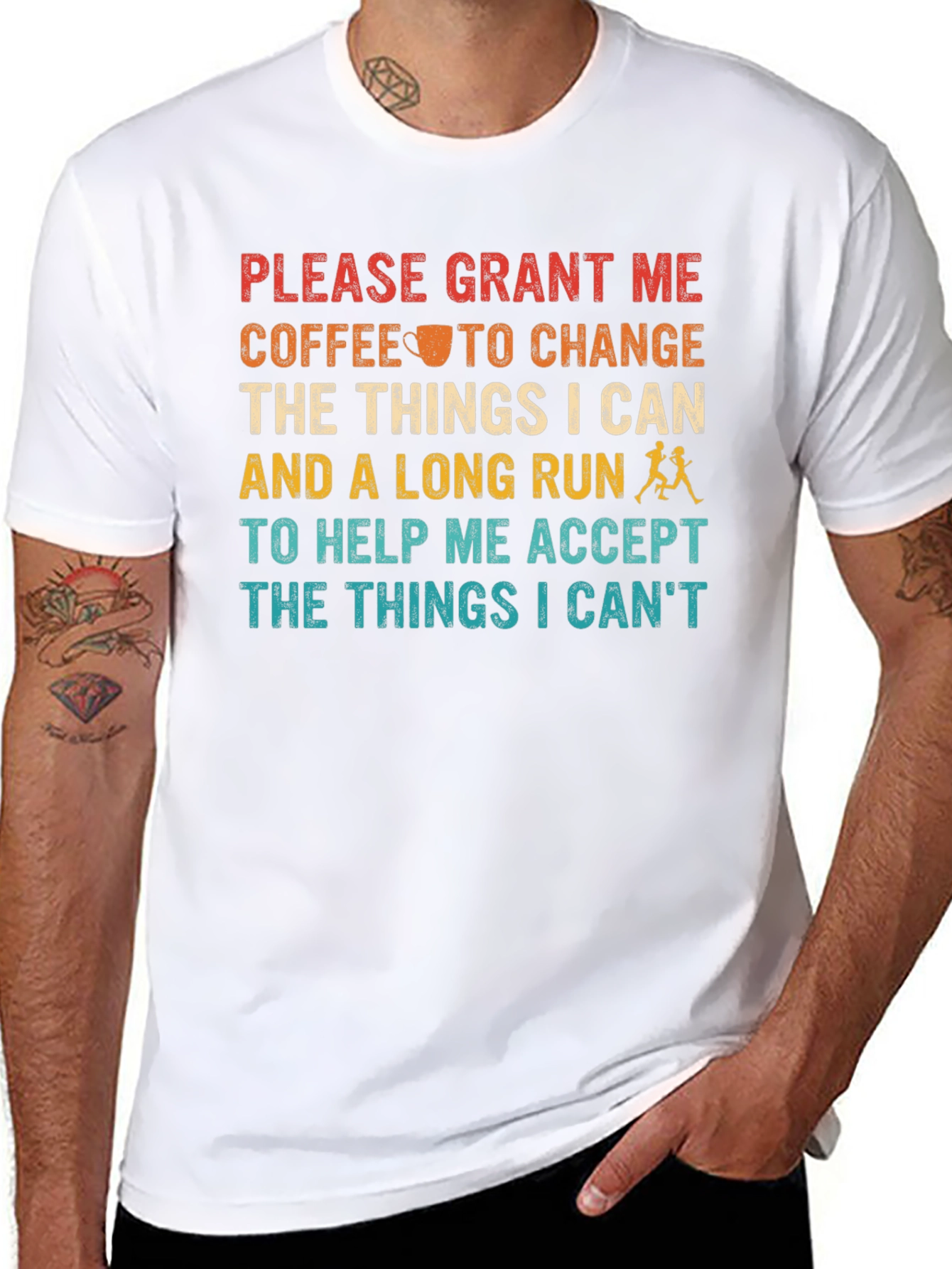 Coffee and Running T-Shirt - Motivational Tee