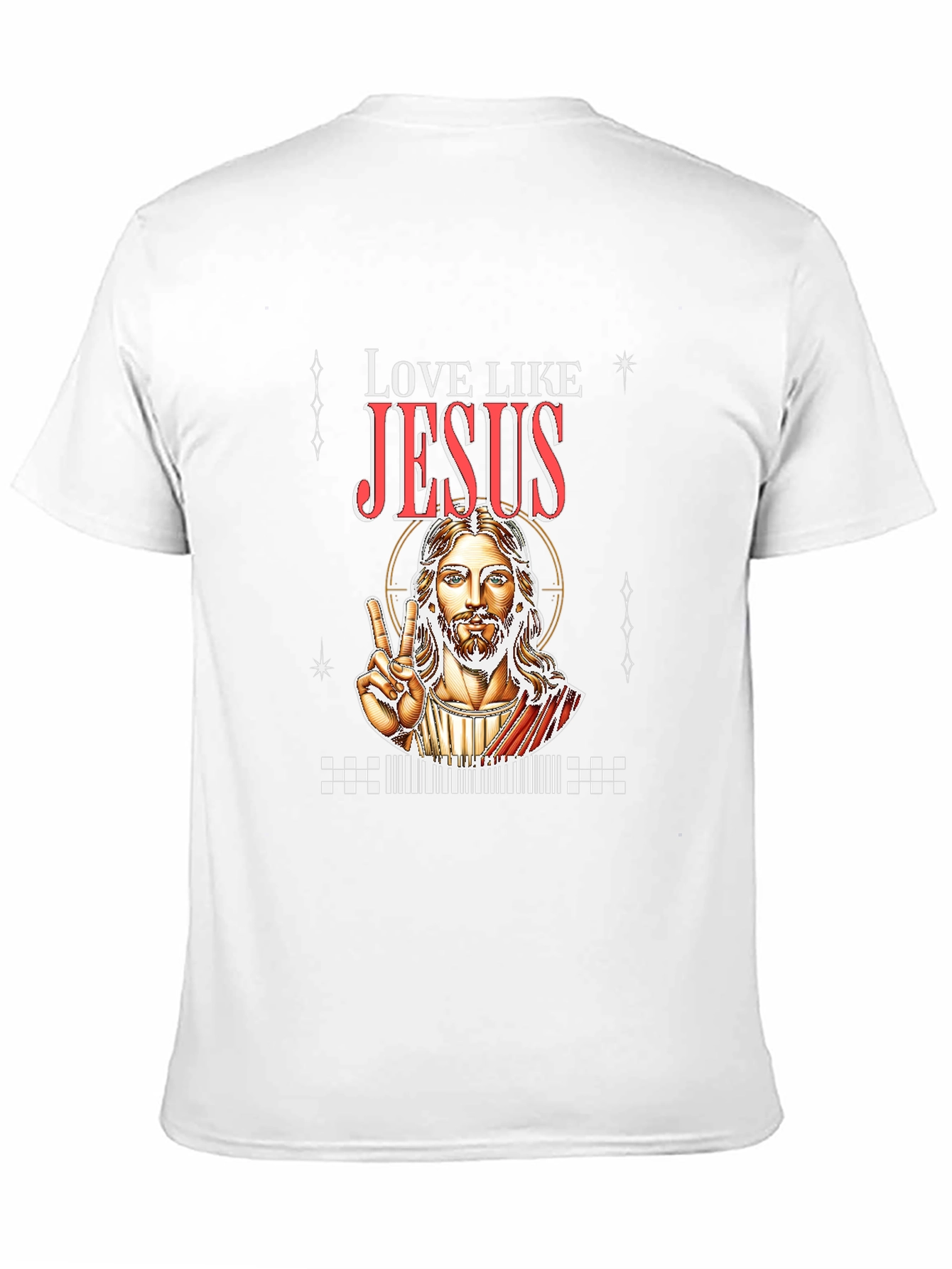 Love Like Jesus Graphic Tee - Black Cotton T-Shirt