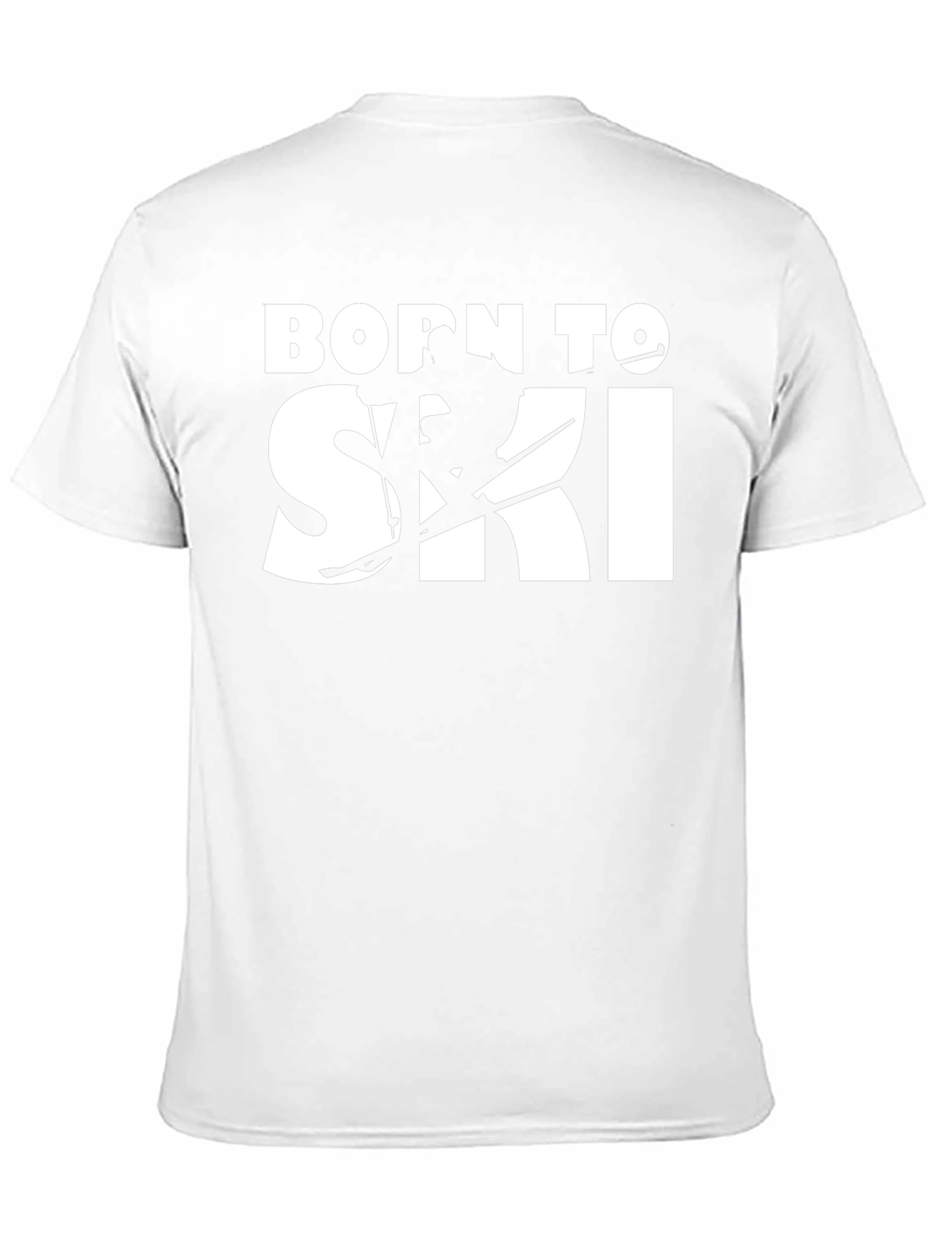 Born To Ski Black T-Shirt