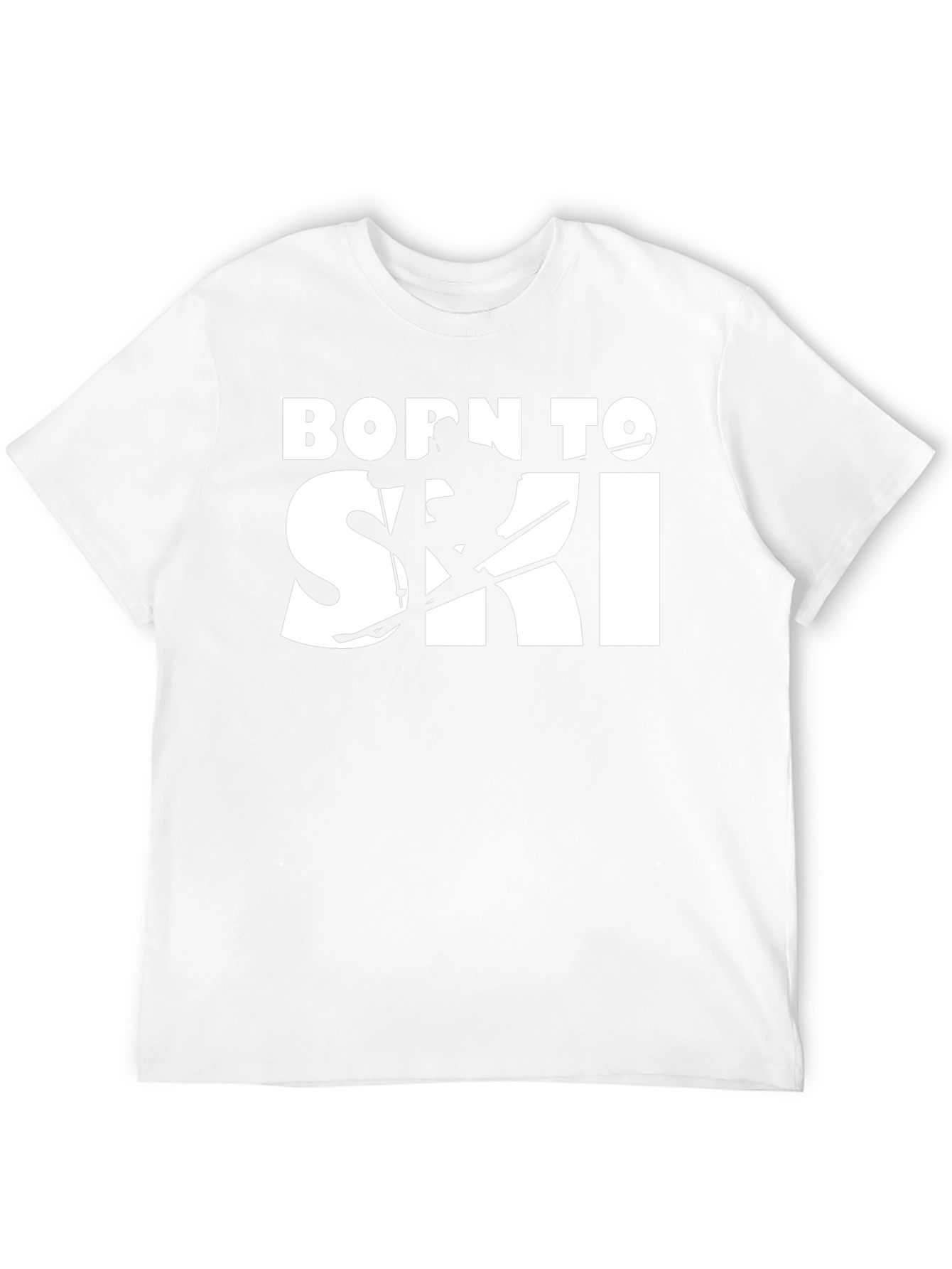 Born To Ski Black T-Shirt