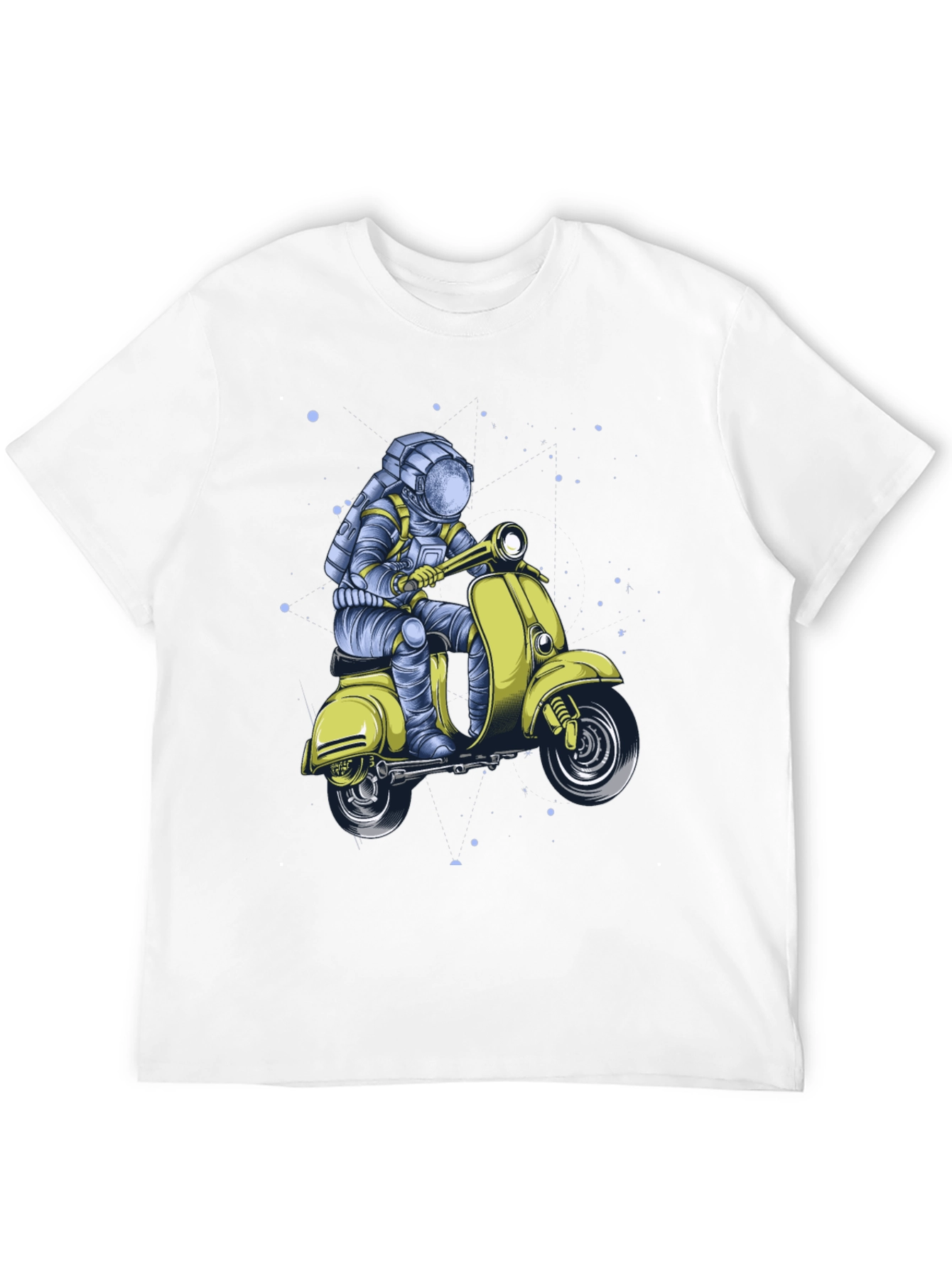 Astronaut on Scooter Graphic Tee - Black