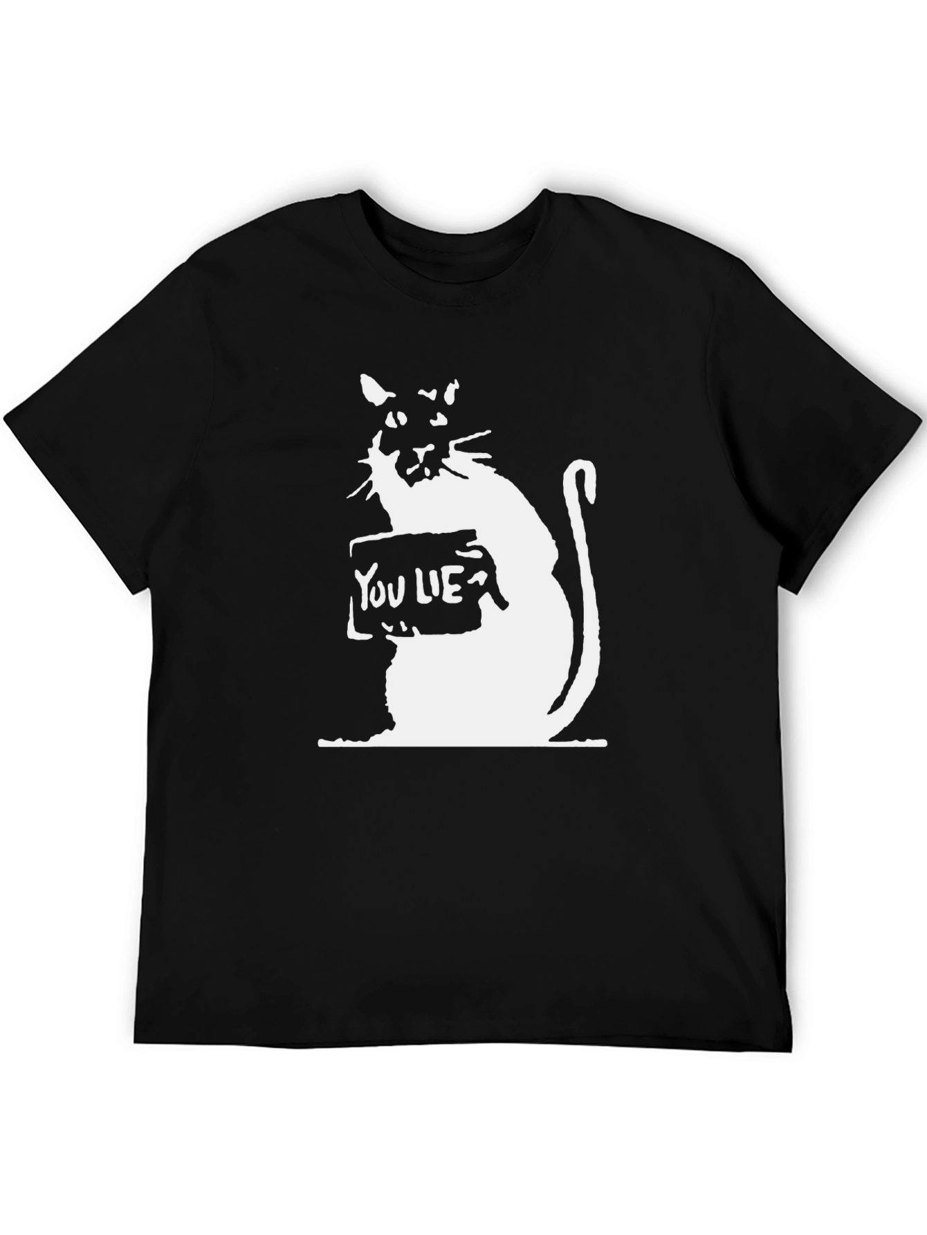 You Lie Cat Graphic T-Shirt - Stylish Black Tee