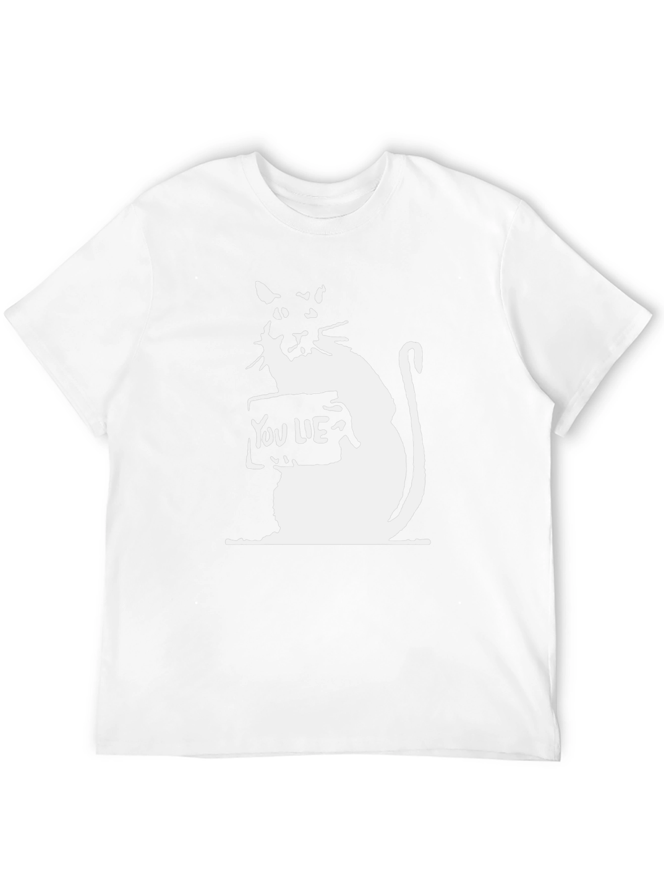 You Lie Cat Graphic T-Shirt - Stylish Black Tee