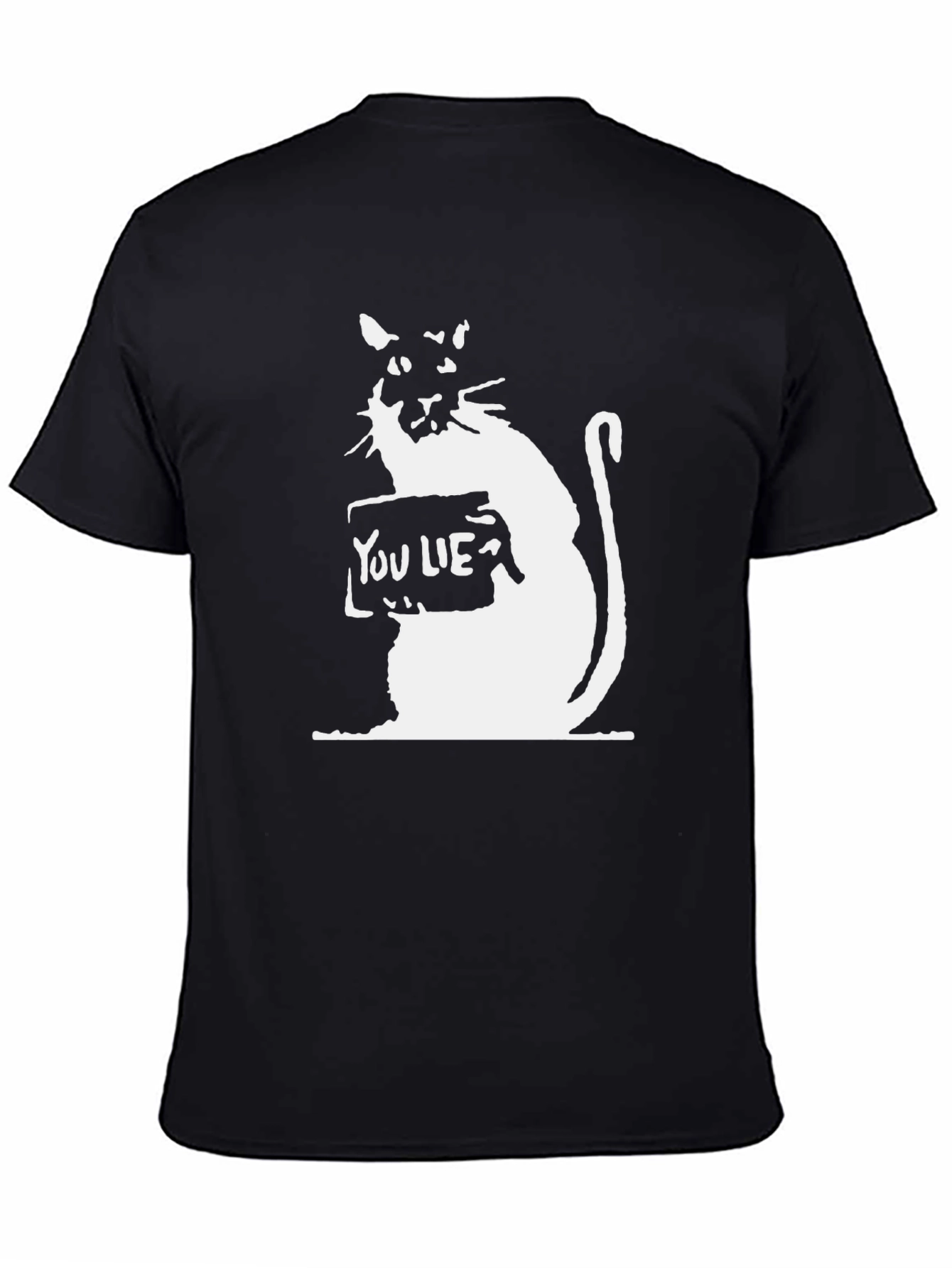 You Lie Cat Graphic T-Shirt - Stylish Black Tee