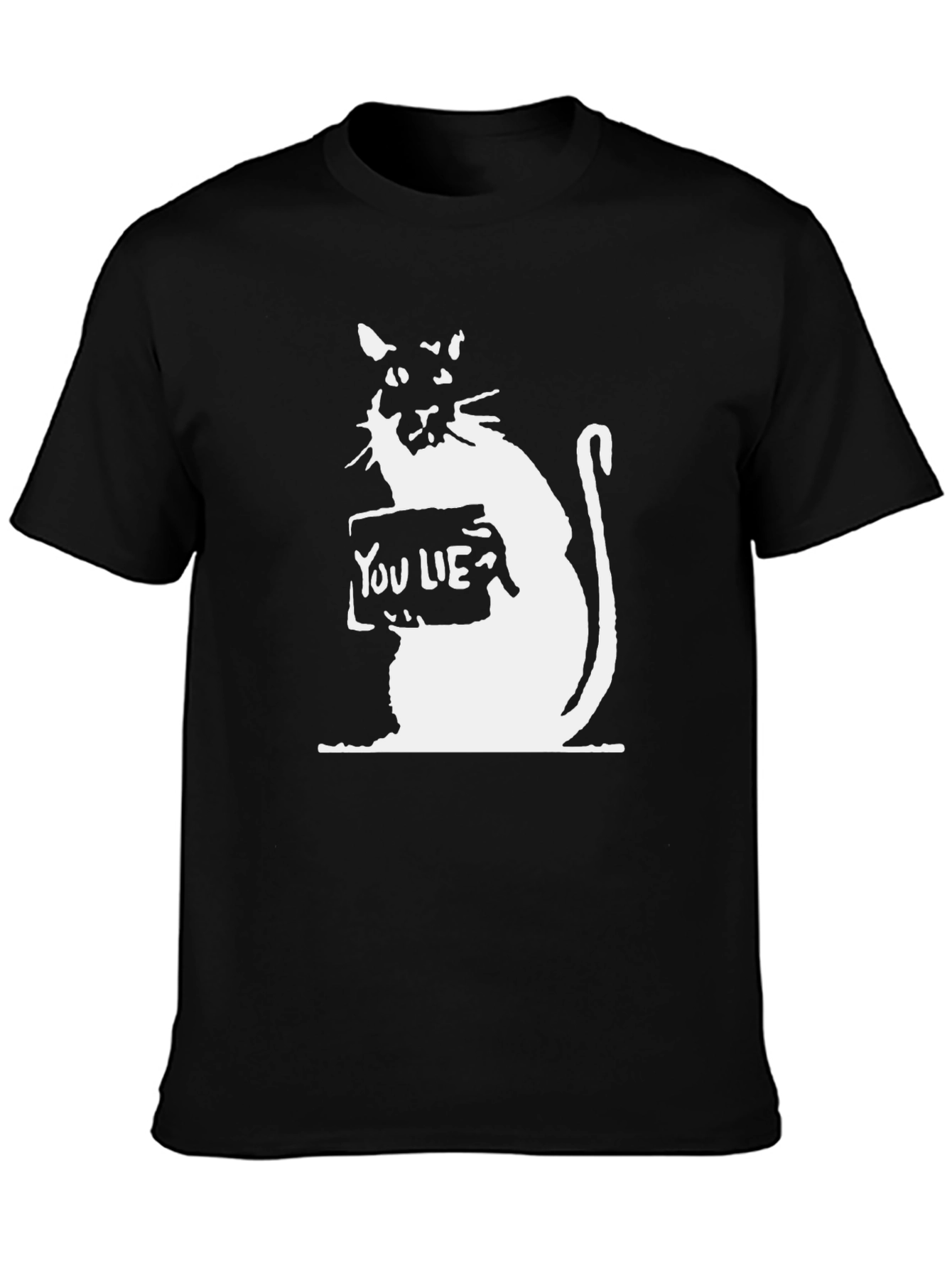 You Lie Cat Graphic T-Shirt - Stylish Black Tee