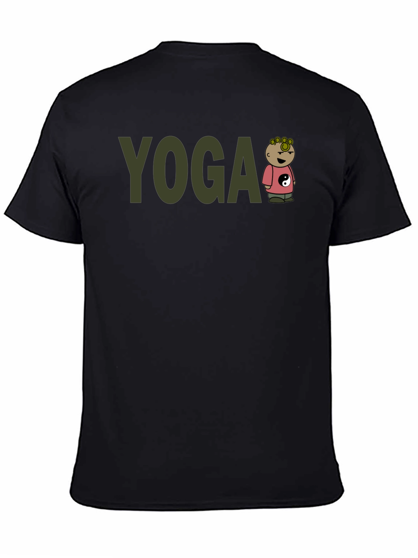 Yoga Cartoon Character T-Shirt