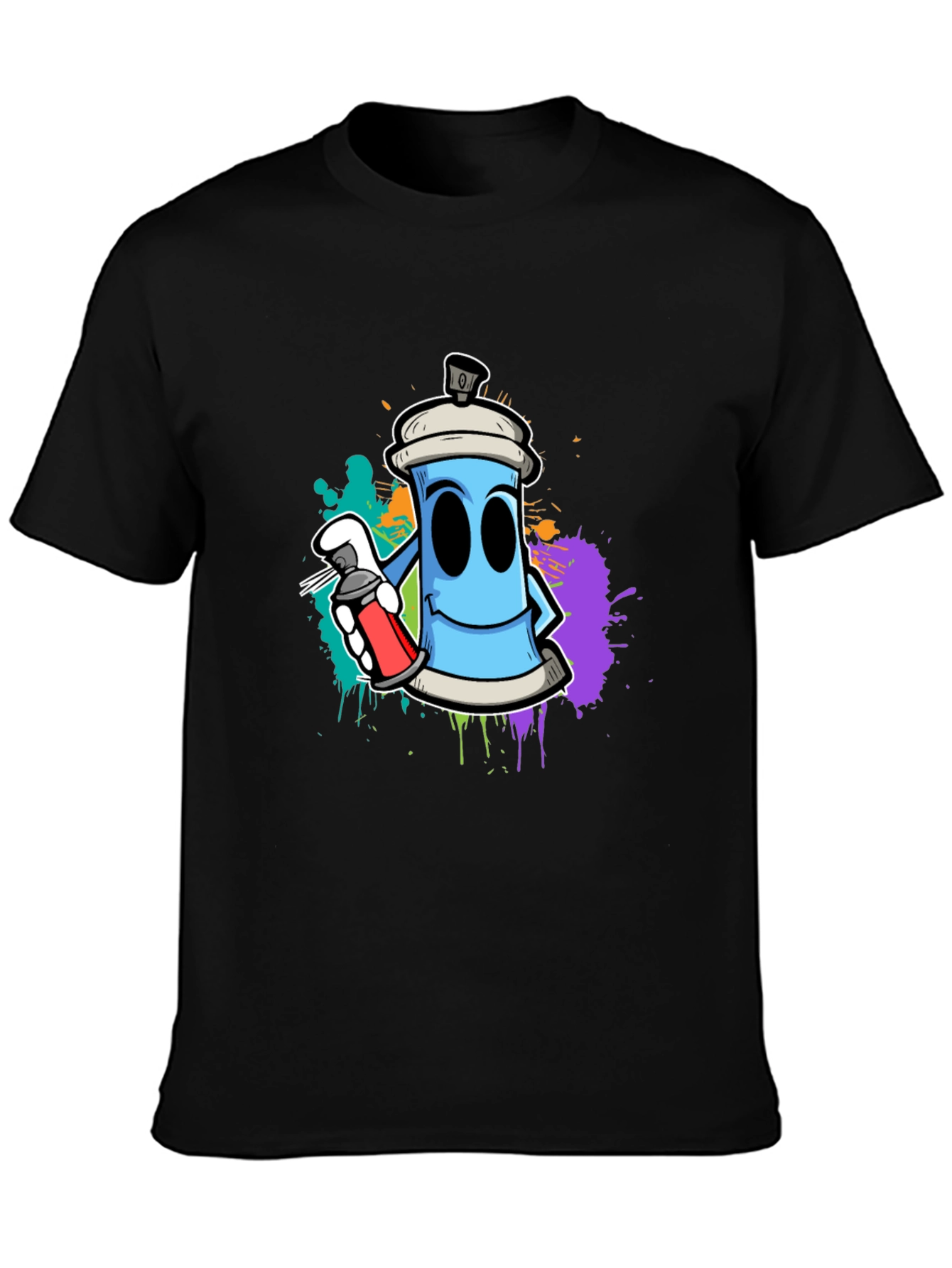 Graffiti Art Spray Can Graphic T-Shirt