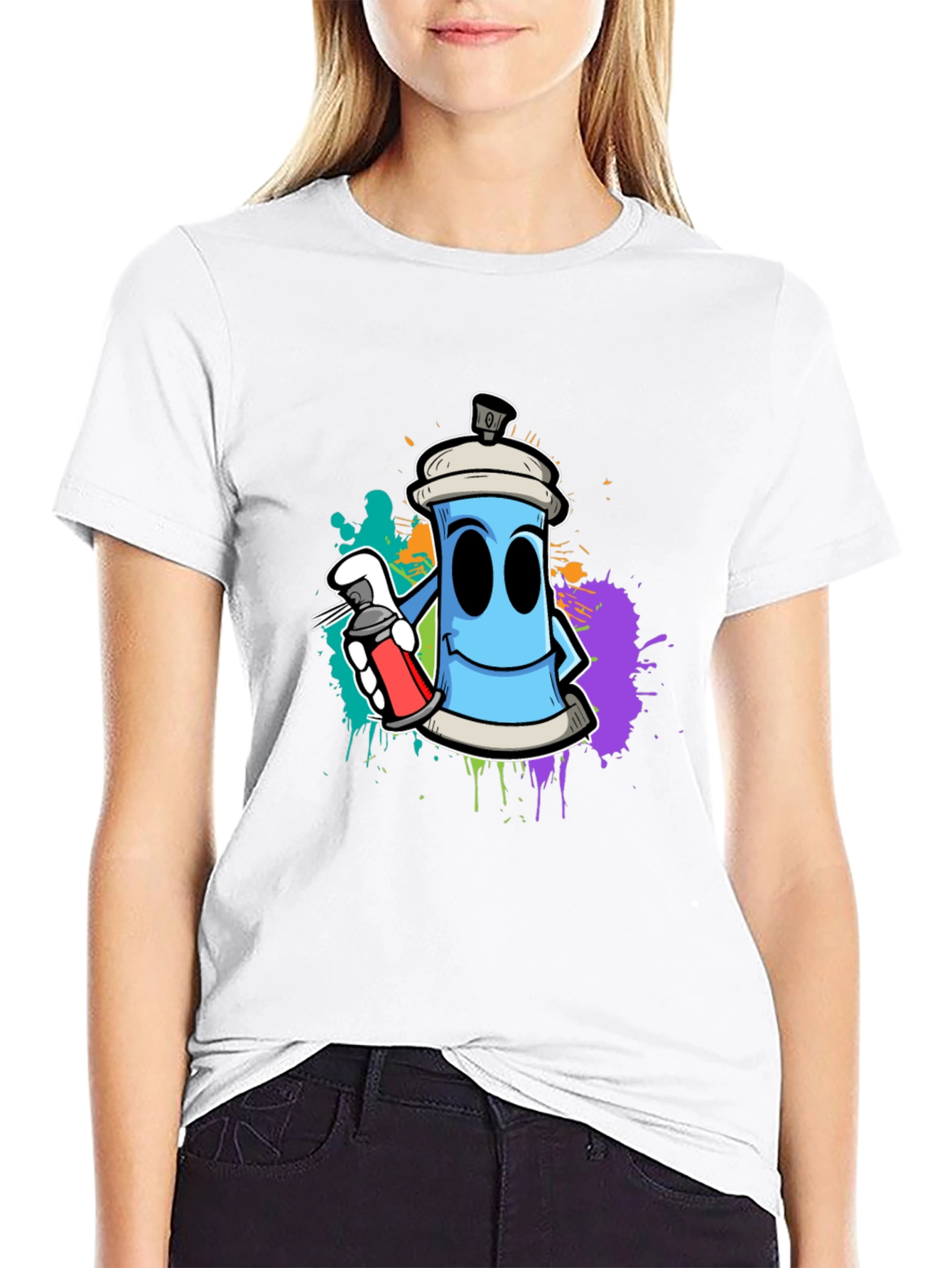 Graffiti Art Spray Can Graphic T-Shirt