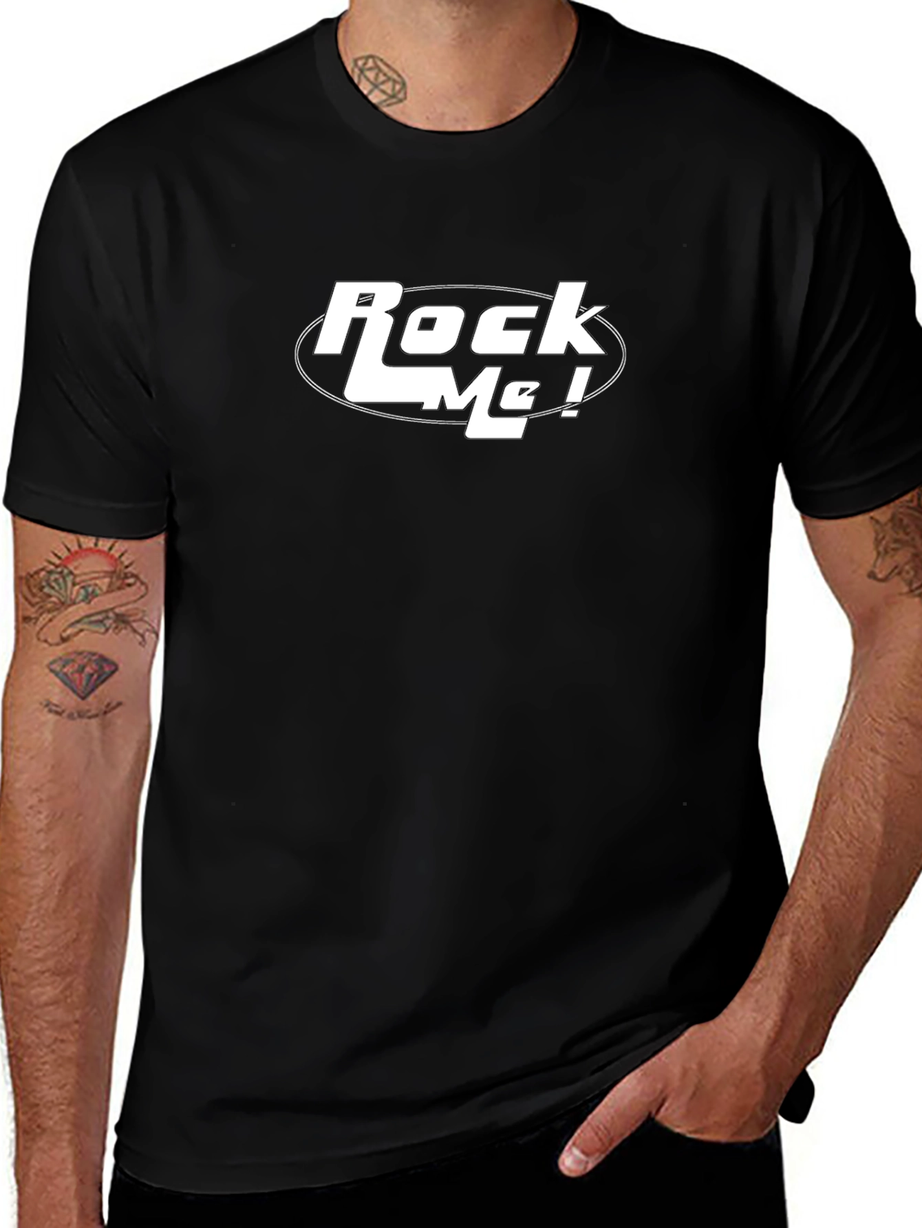 Rock Me Graphic Tee - Black
