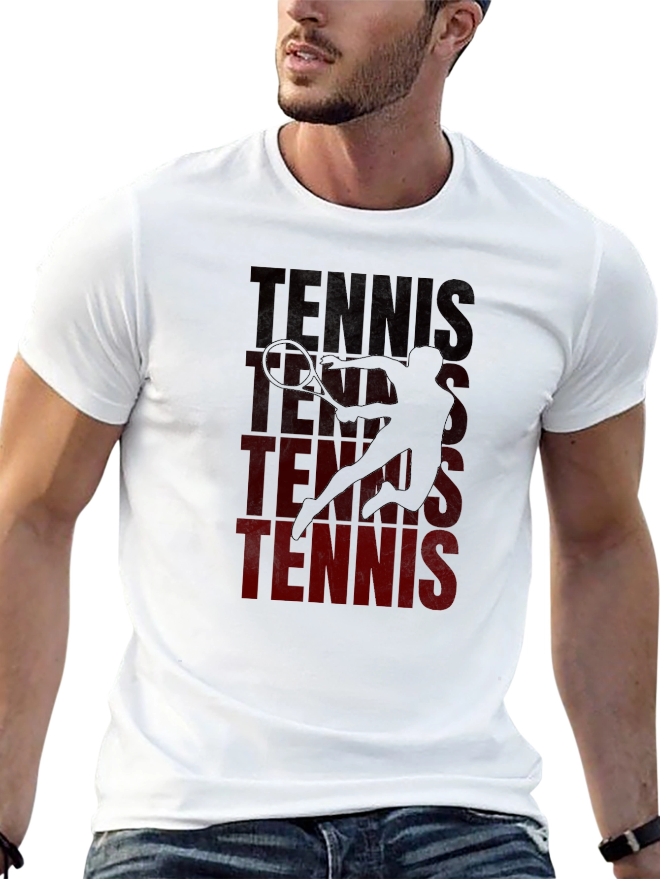 Tennis Player Graphic T-Shirt