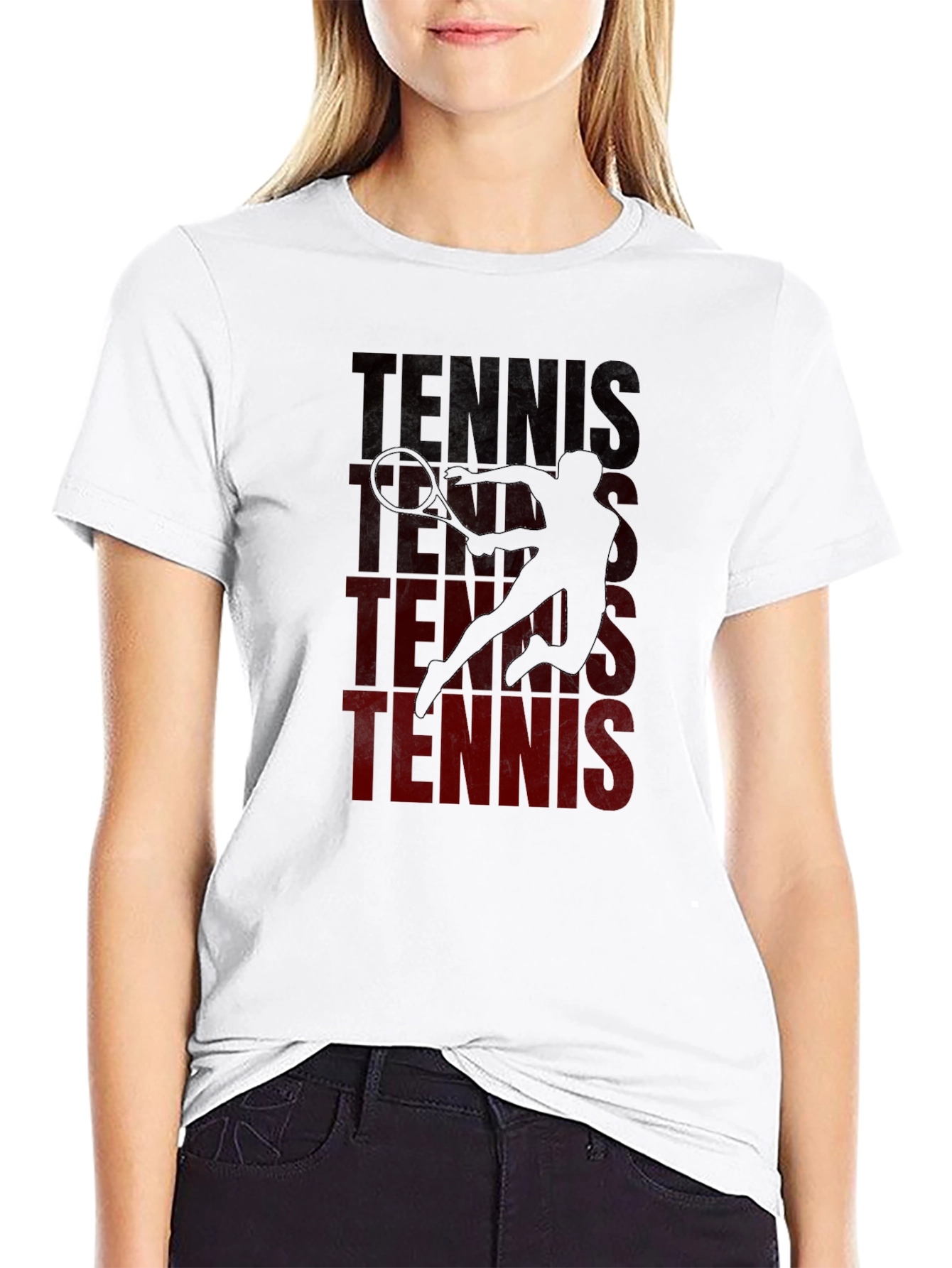 Tennis Player Graphic T-Shirt