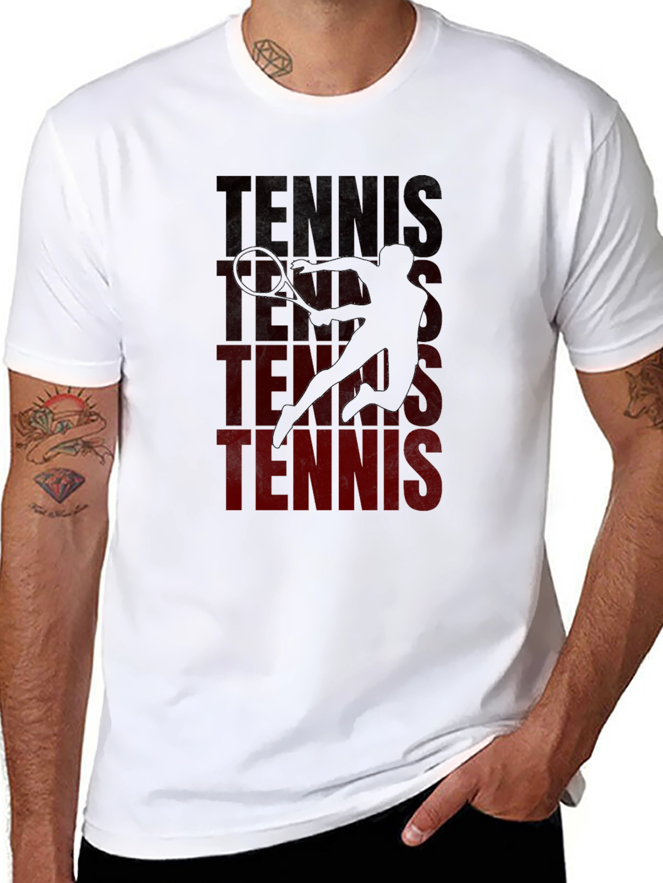 Tennis Player Graphic T-Shirt