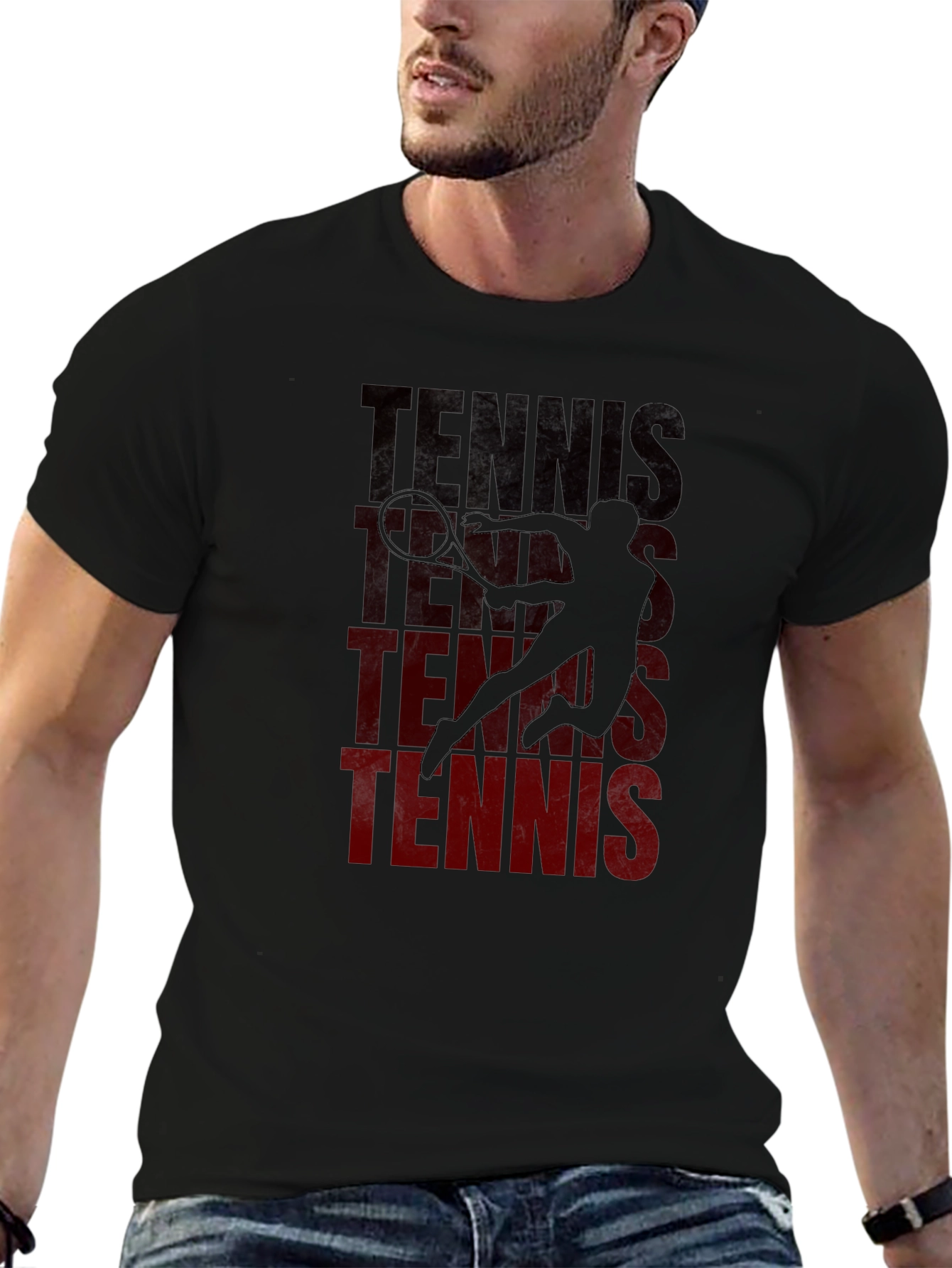 Tennis Player Graphic T-Shirt