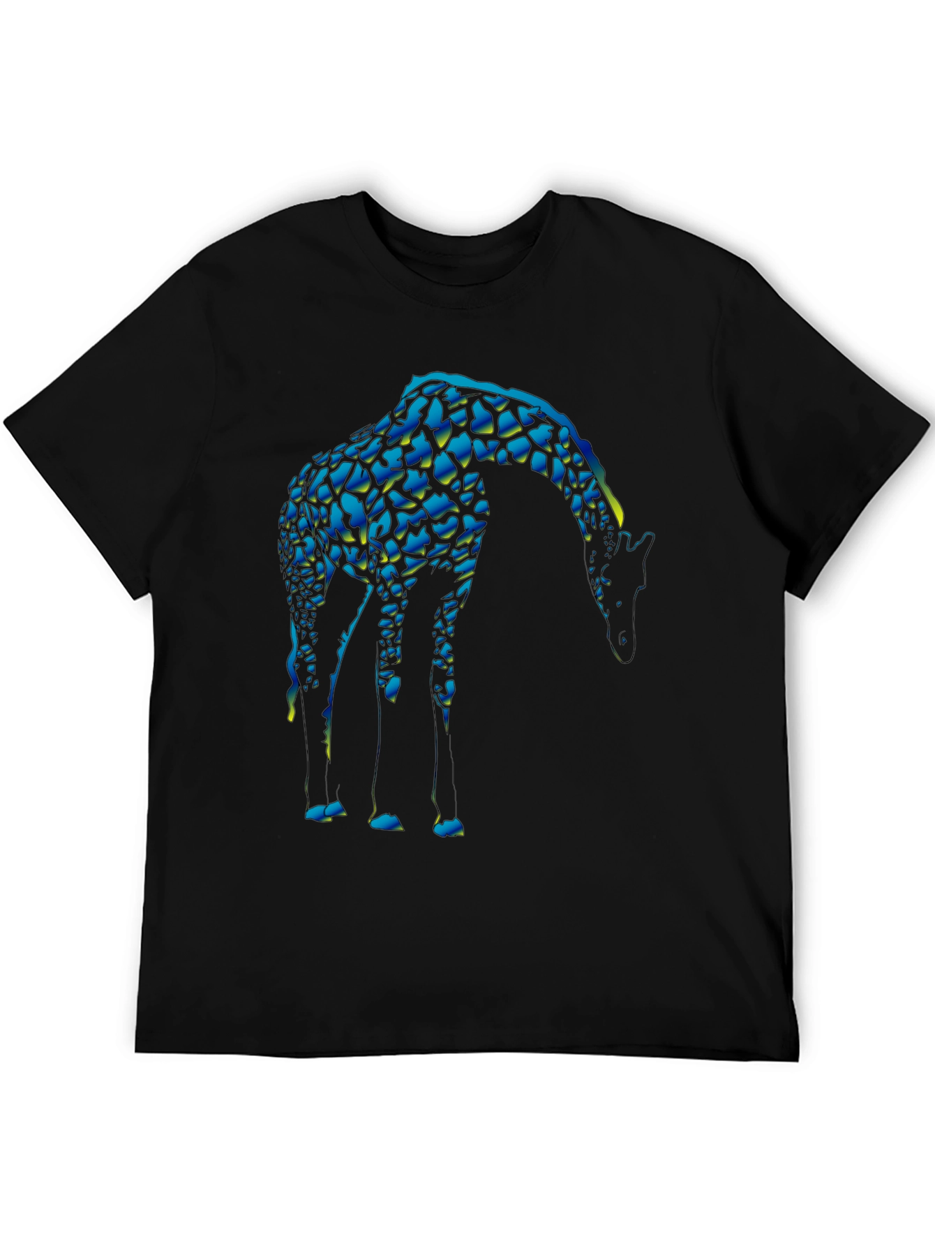 Cool Giraffe Graphic Tee - Unique Black T-Shirt