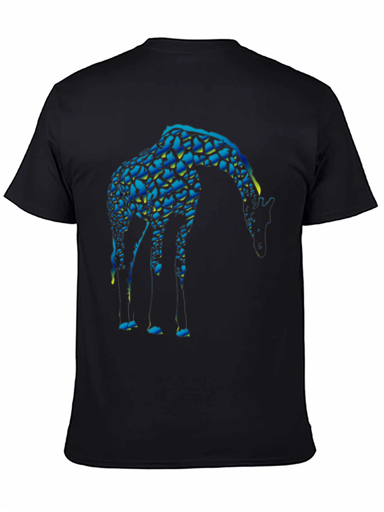 Cool Giraffe Graphic Tee - Unique Black T-Shirt