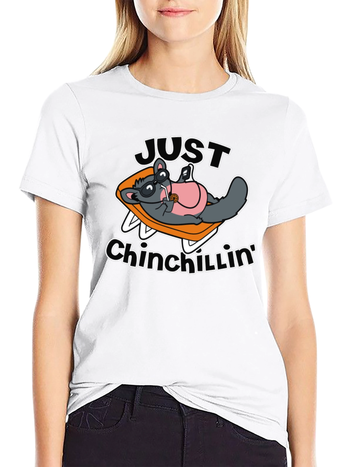 Just Chinchillin T-Shirt: Relaxed Rodent Design