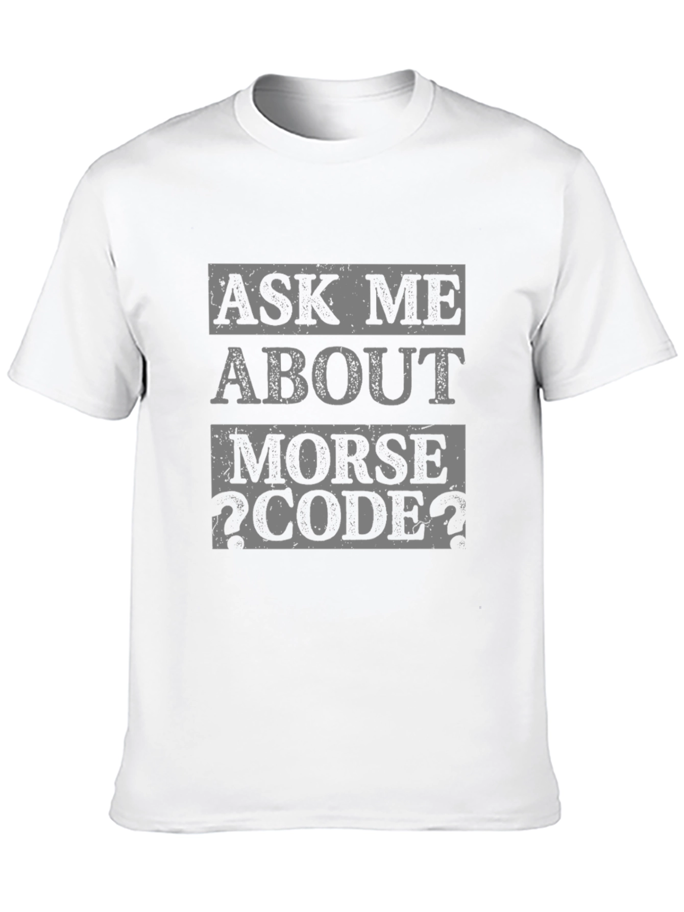 Ask Me About Morse Code T-Shirt - Black