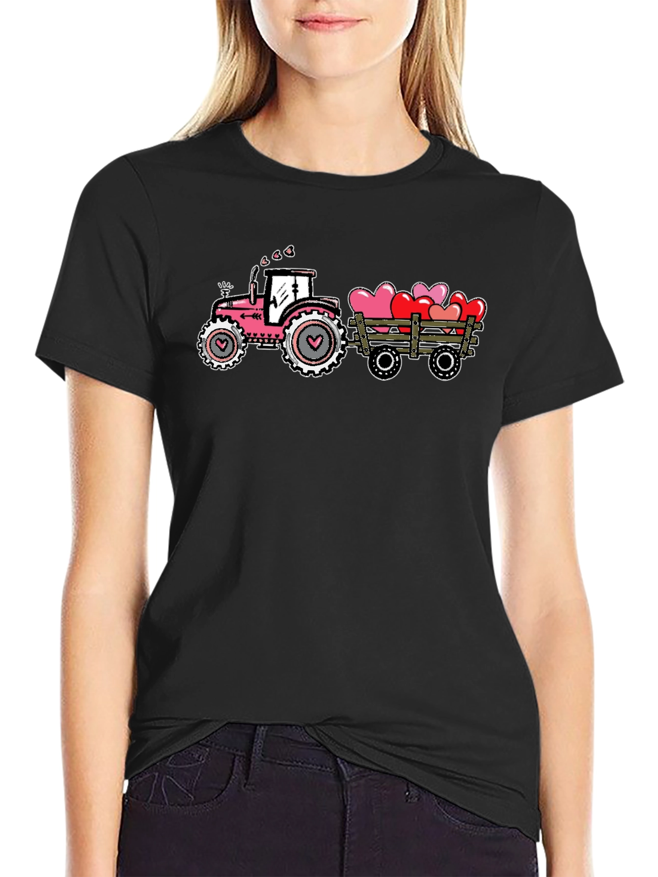 Valentines Tractor T-Shirt - Farm Love Tee