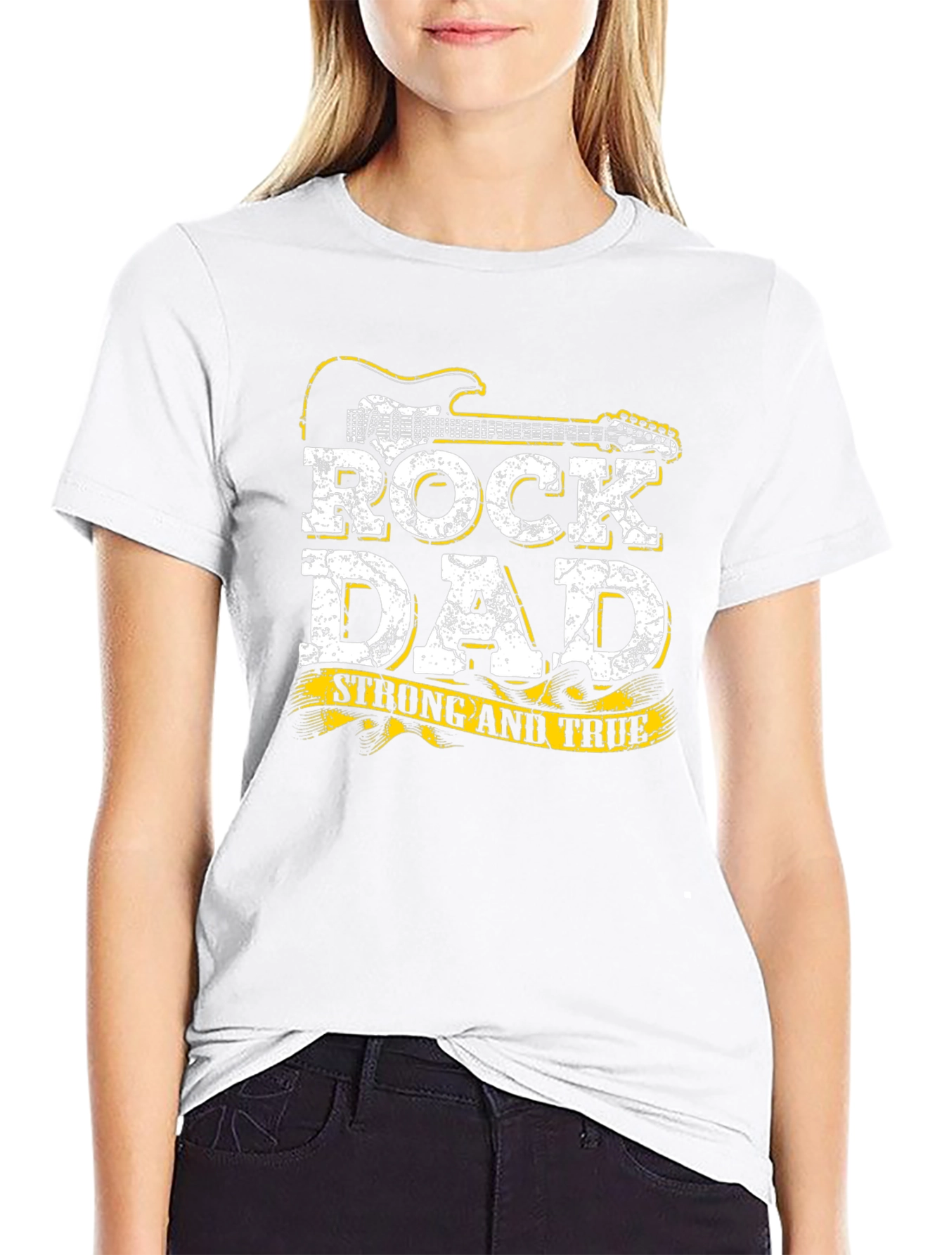 Rock Dad T-Shirt - Strong and True