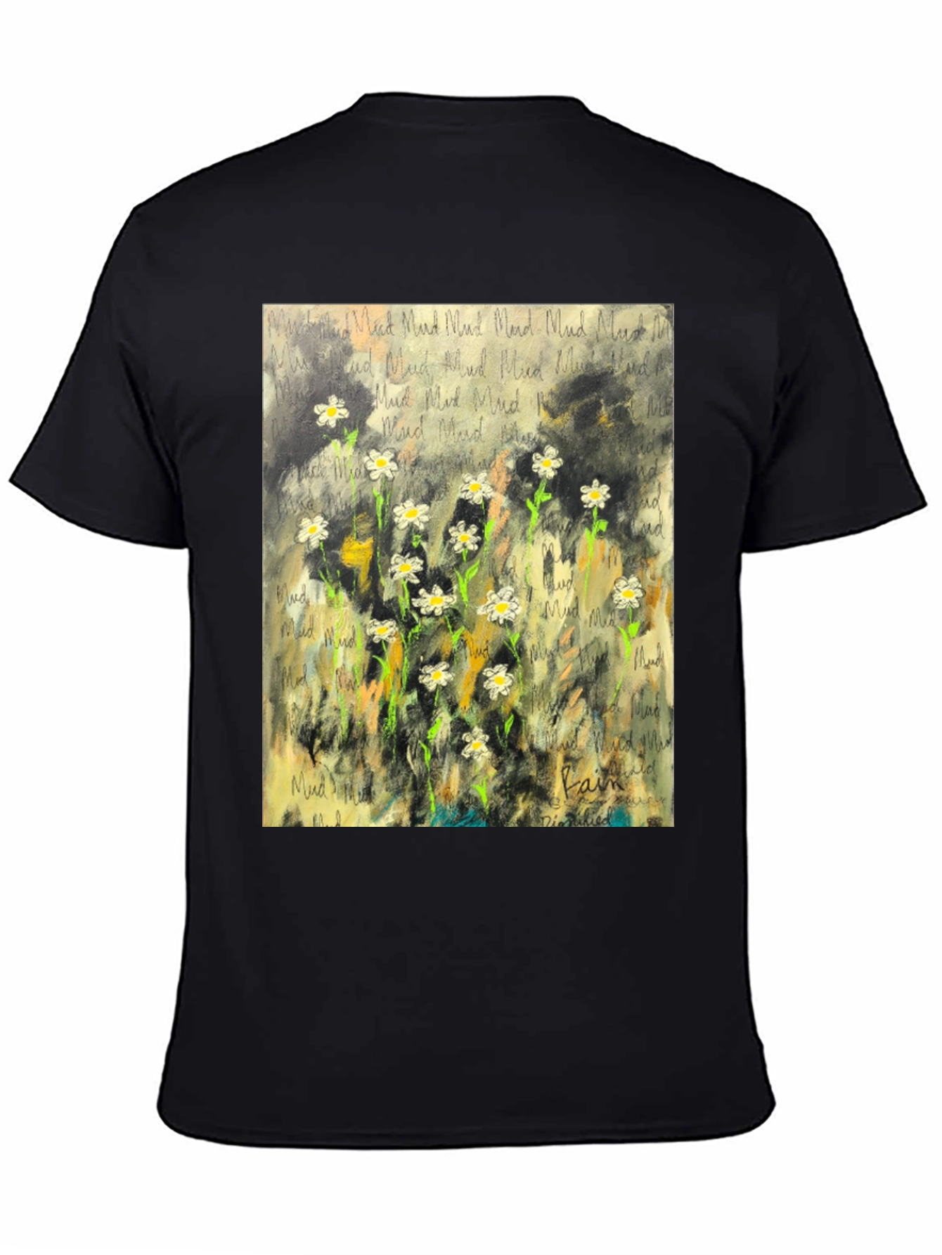 Mud Field Flower T-Shirt - Artistic Design