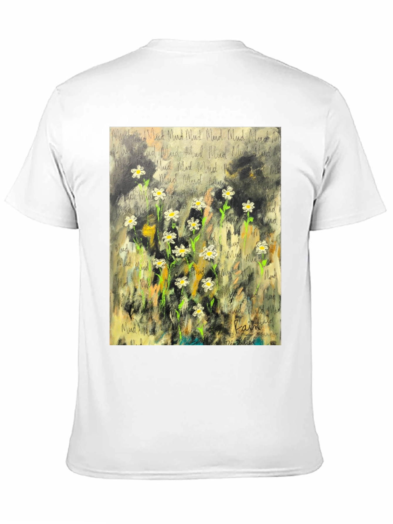 Mud Field Flower T-Shirt - Artistic Design