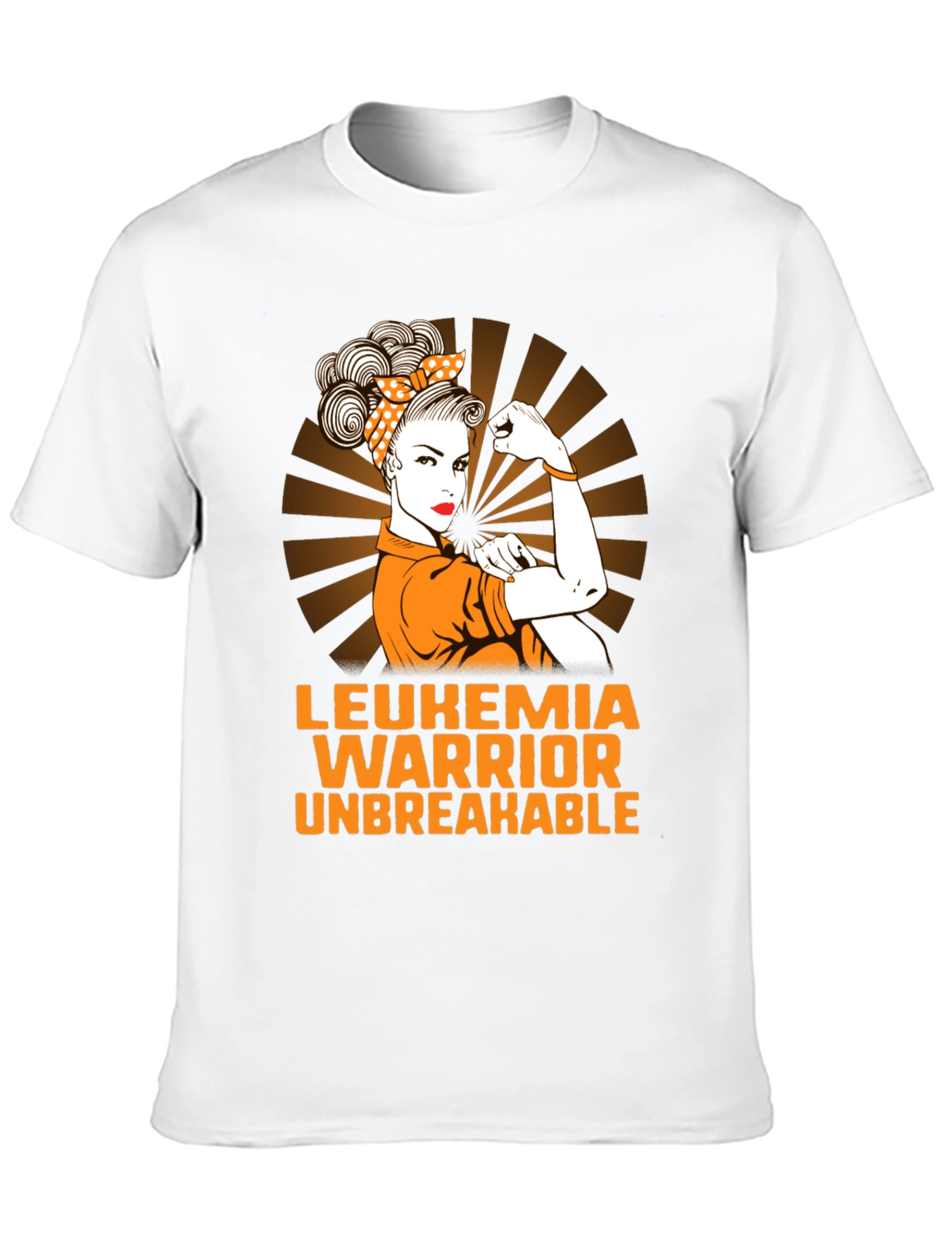 Leukemia Warrior T-Shirt Unbreakable Woman Cancer Awareness