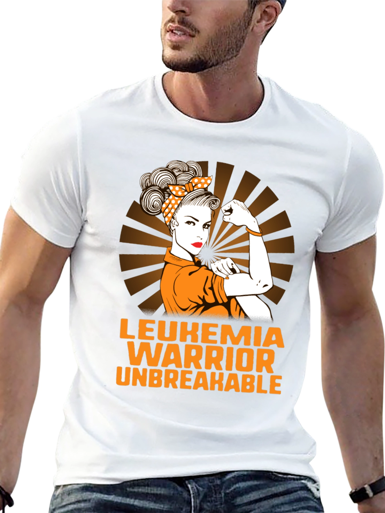 Leukemia Warrior T-Shirt Unbreakable Woman Cancer Awareness