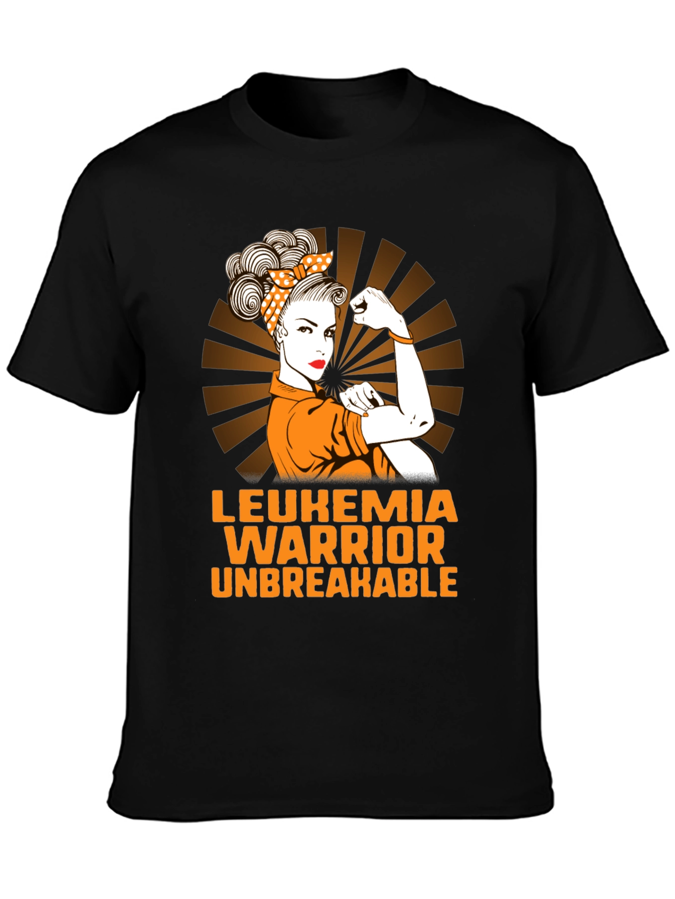 Leukemia Warrior T-Shirt Unbreakable Woman Cancer Awareness