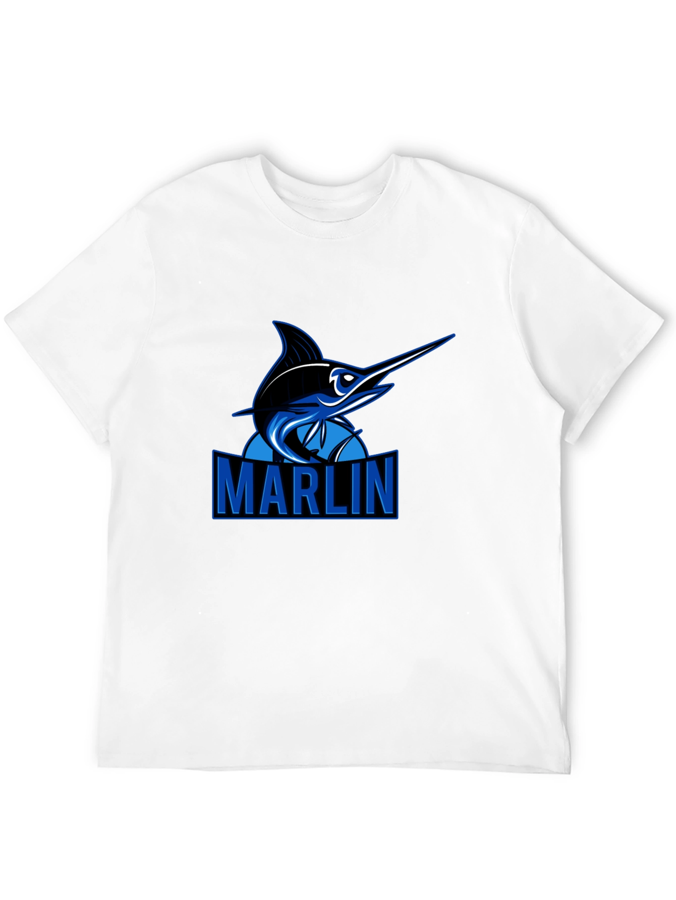 Marlin Graphic Tee - Black Casual T-Shirt