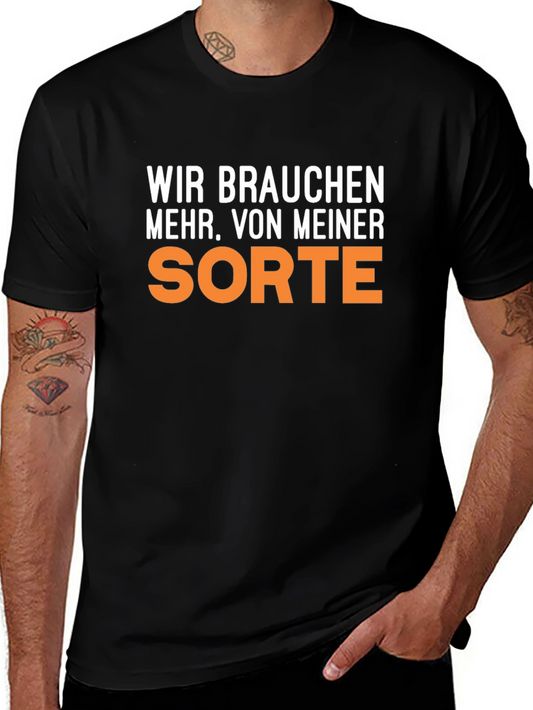 Wir Brauchen Mehr Sort T-Shirt - Black