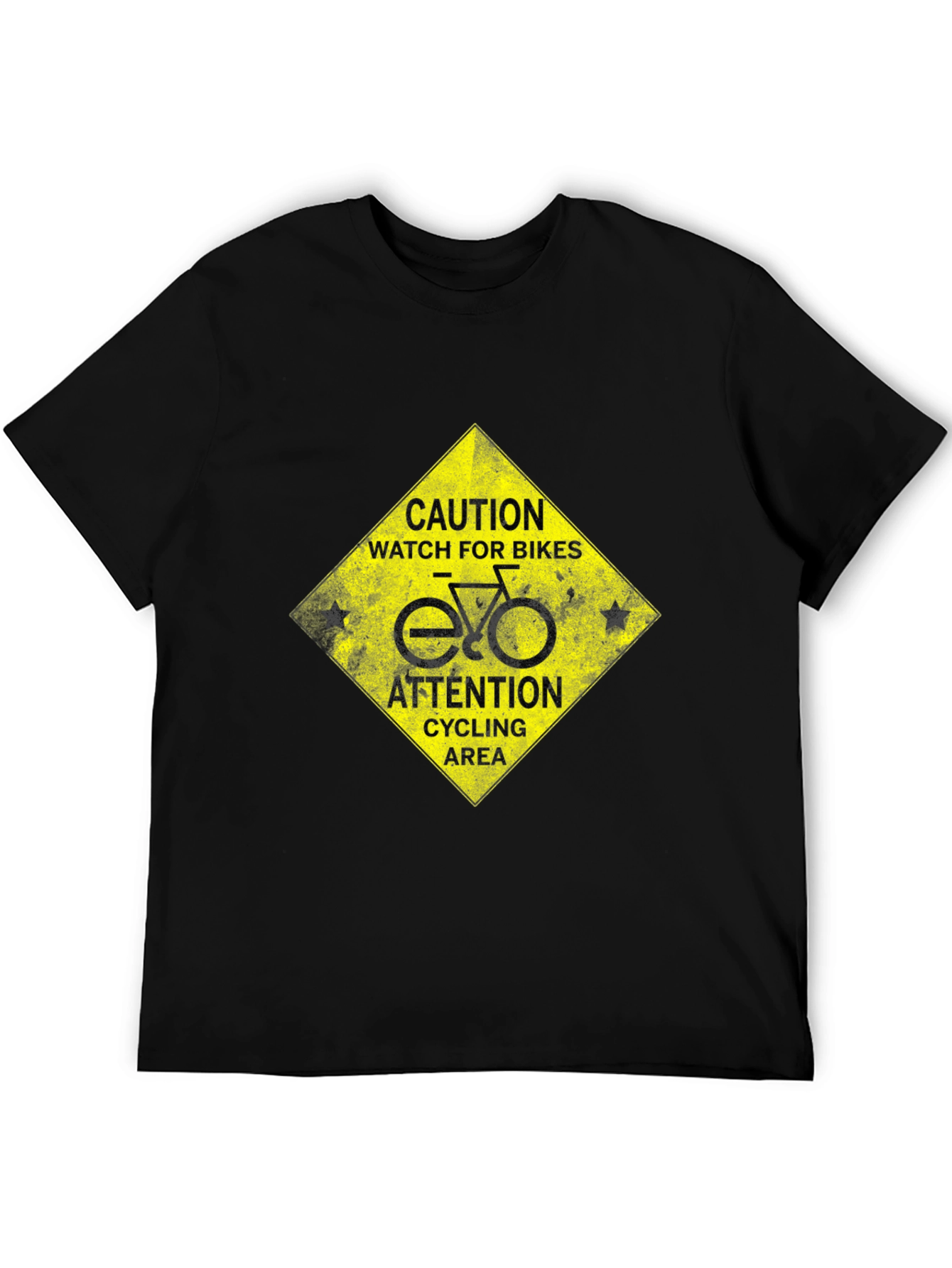 Caution Cycling Area T-Shirt