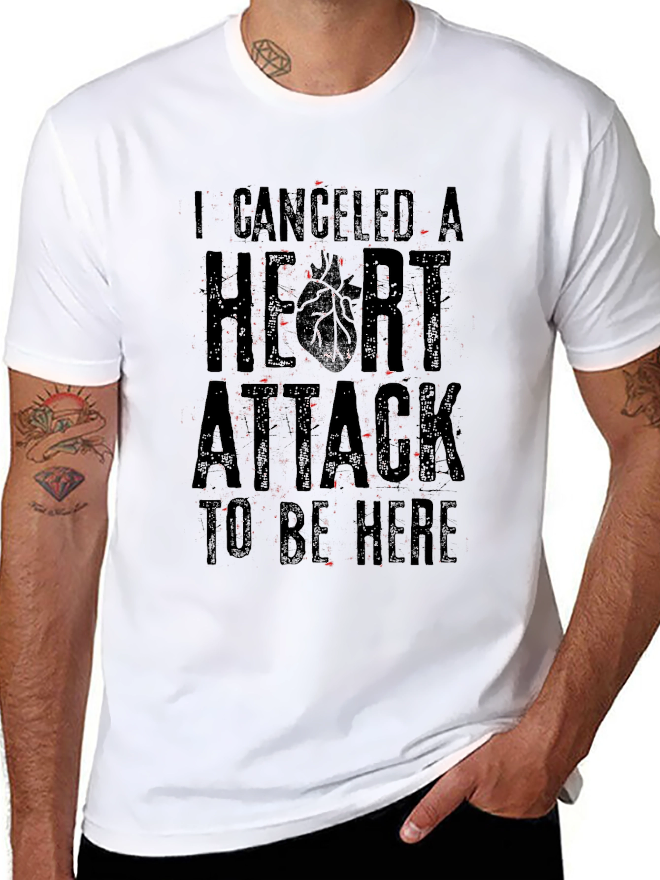 I Canceled A Heart Attack Funny Graphic T-Shirt