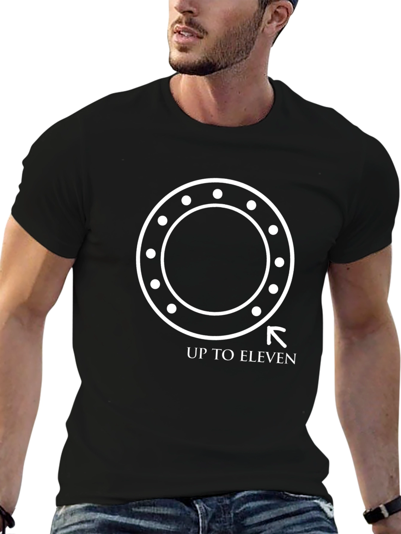 Up To Eleven T-Shirt - Black Graphic Tee
