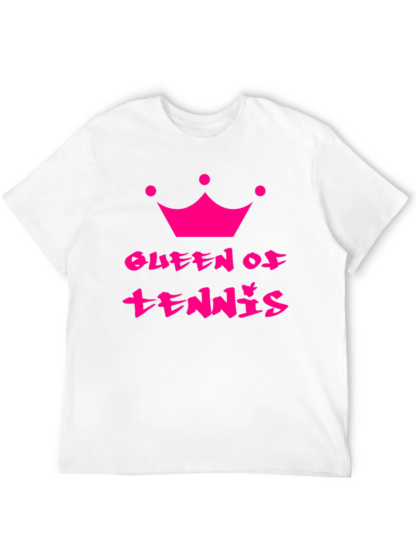 Queen of Tennis Black T-Shirt
