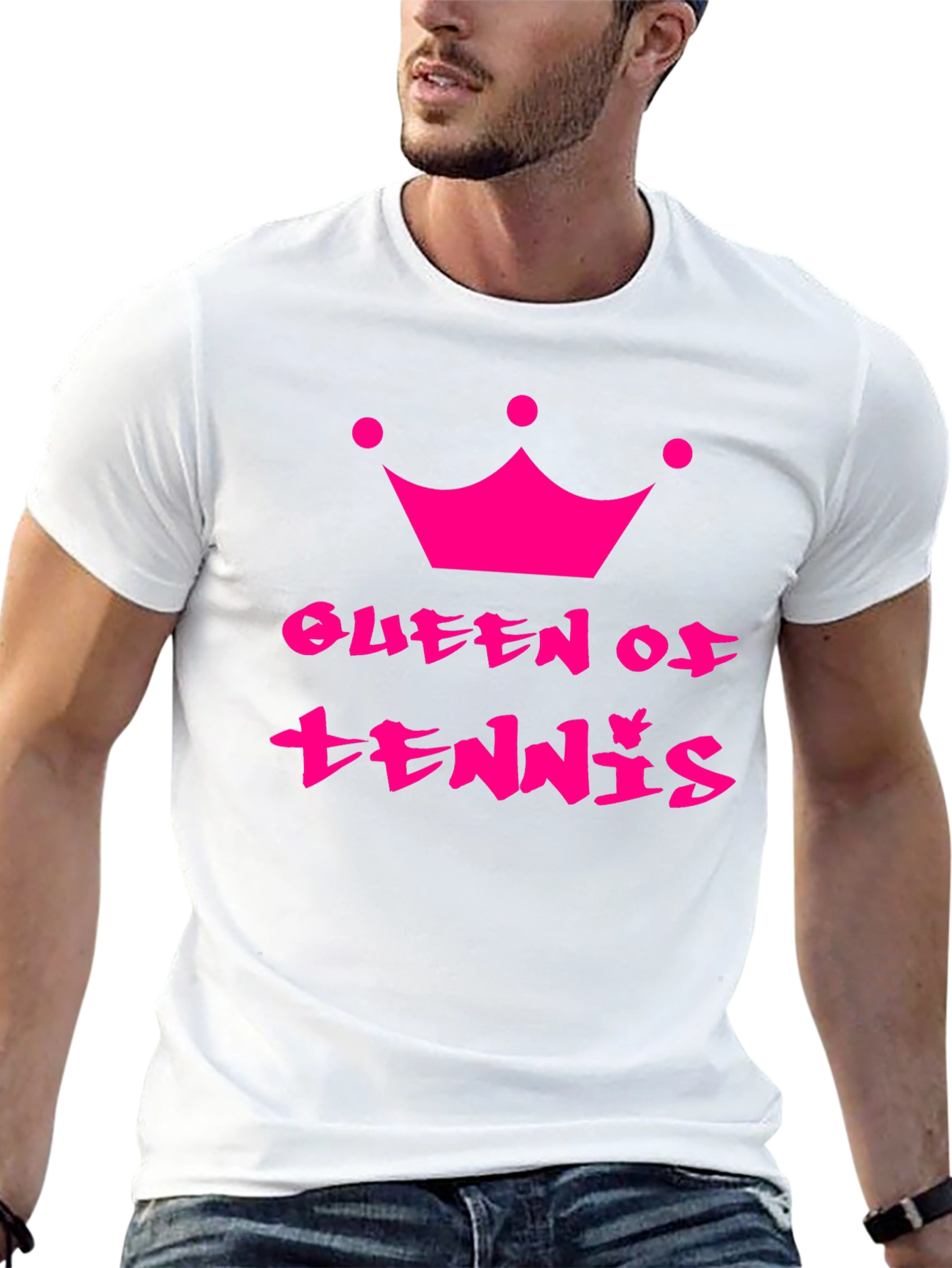 Queen of Tennis Black T-Shirt